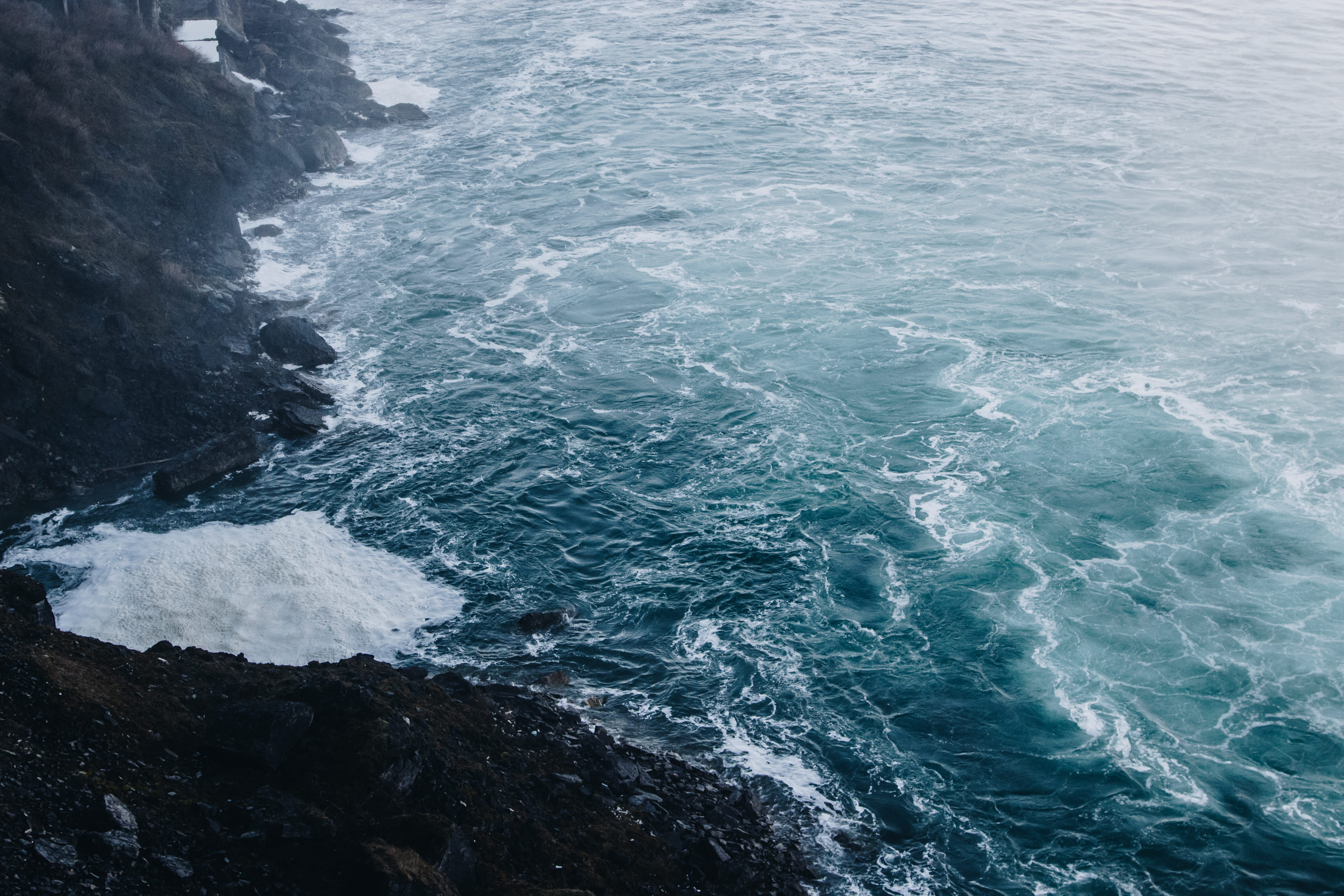 outdoors, rocky coastline, breaking, beach, wave, rock - object, land, power in nature, flowing water, solid, ontario, high angle view, scenics - nature, HD Wallpaper