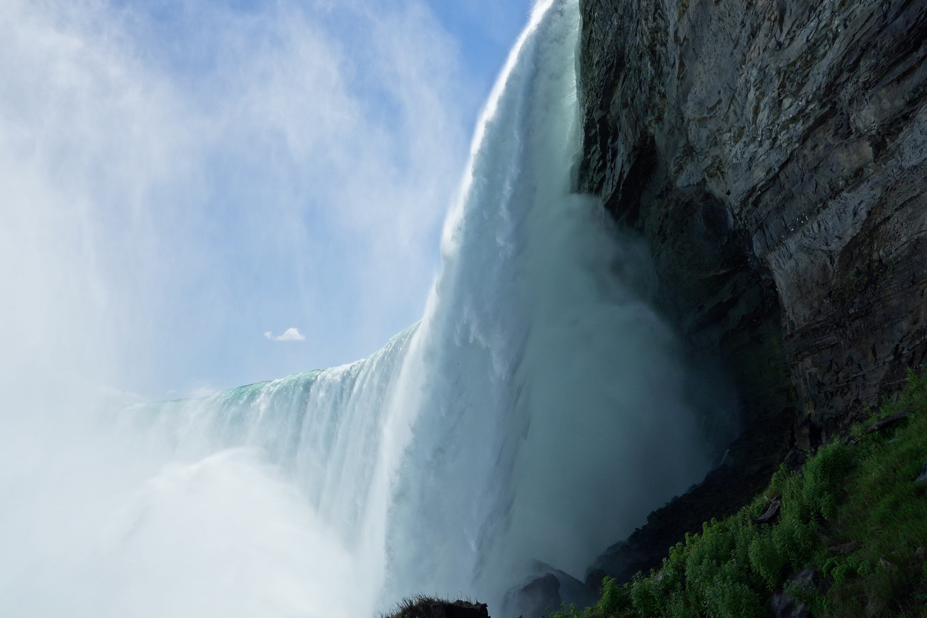 no people, canada, waterfalls, niagara, scenics - nature, long exposure, environment, nature, raging, day, mountain, niagara waterfall, rock, flowing water, HD Wallpaper