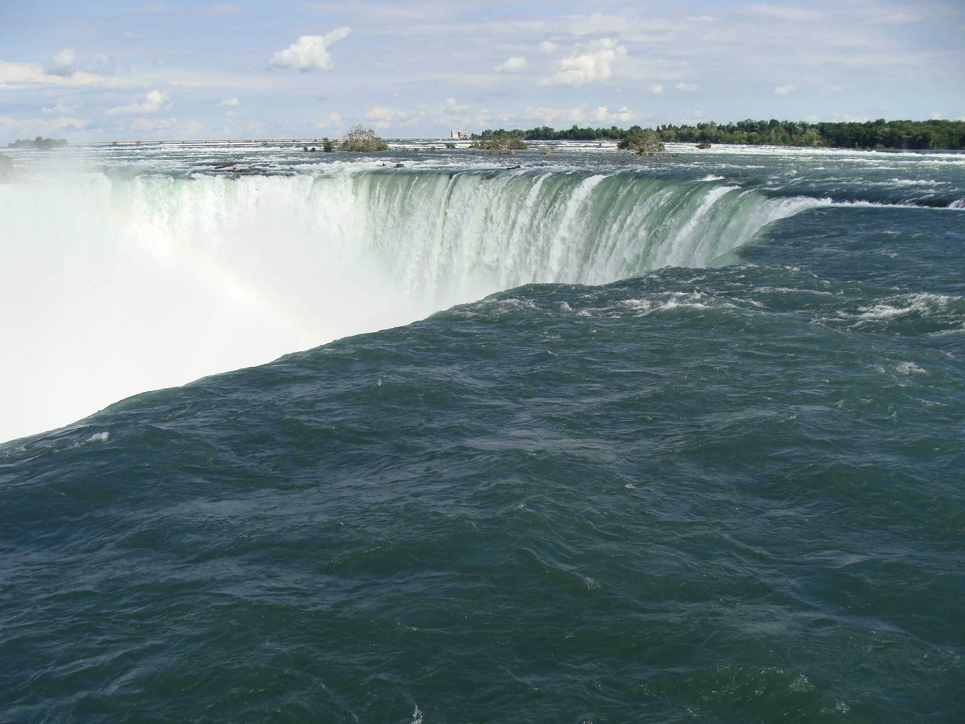 nature, no people, flowing water, non-urban scene, flowing, waterfront, power, scenics, day, ontario, Niagara Falls, sky, beauty in nature, 2K, sea, environment, HD Wallpaper
