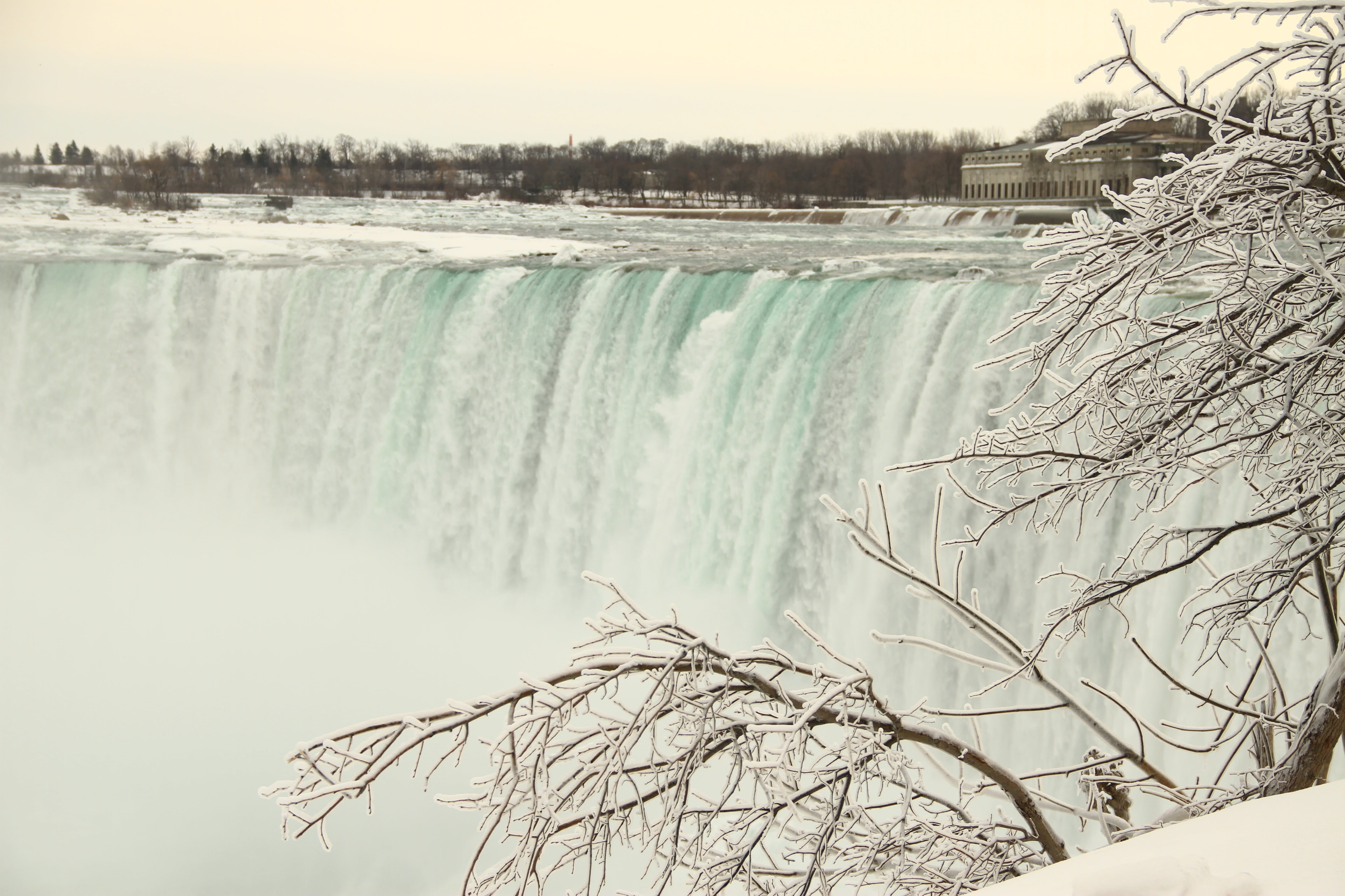 nature, power in nature, frozen, motion, snow, american falls, canada, cold temperature, niagara, waterfall, long exposure, falls, 5K, outdoors, environment, HD Wallpaper