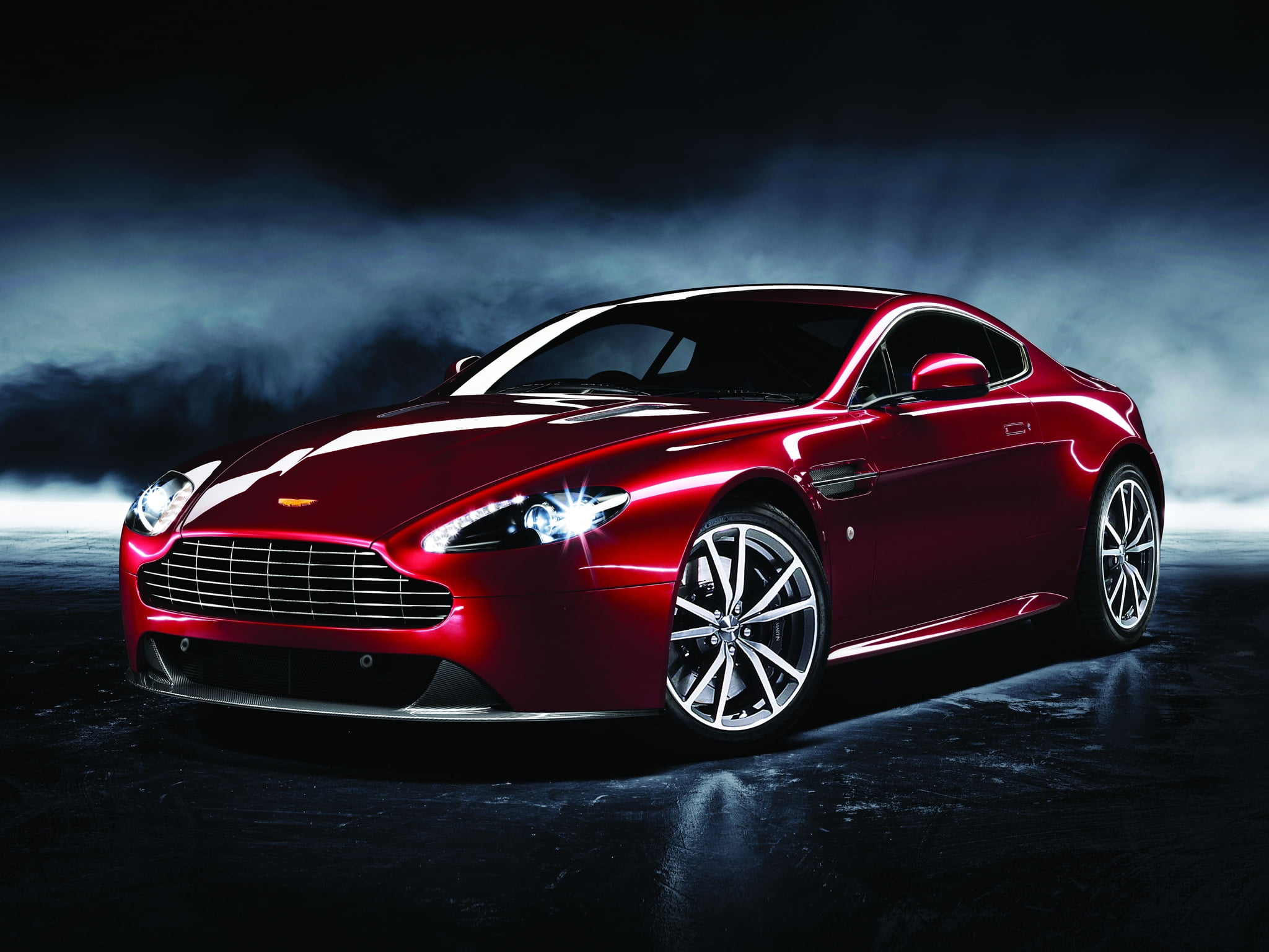 transportation, martin, status Car, supercar, elegance, car, black background, v8, aston martin, red, style, performance Car, vantage, coupe, black Color, HD Wallpaper
