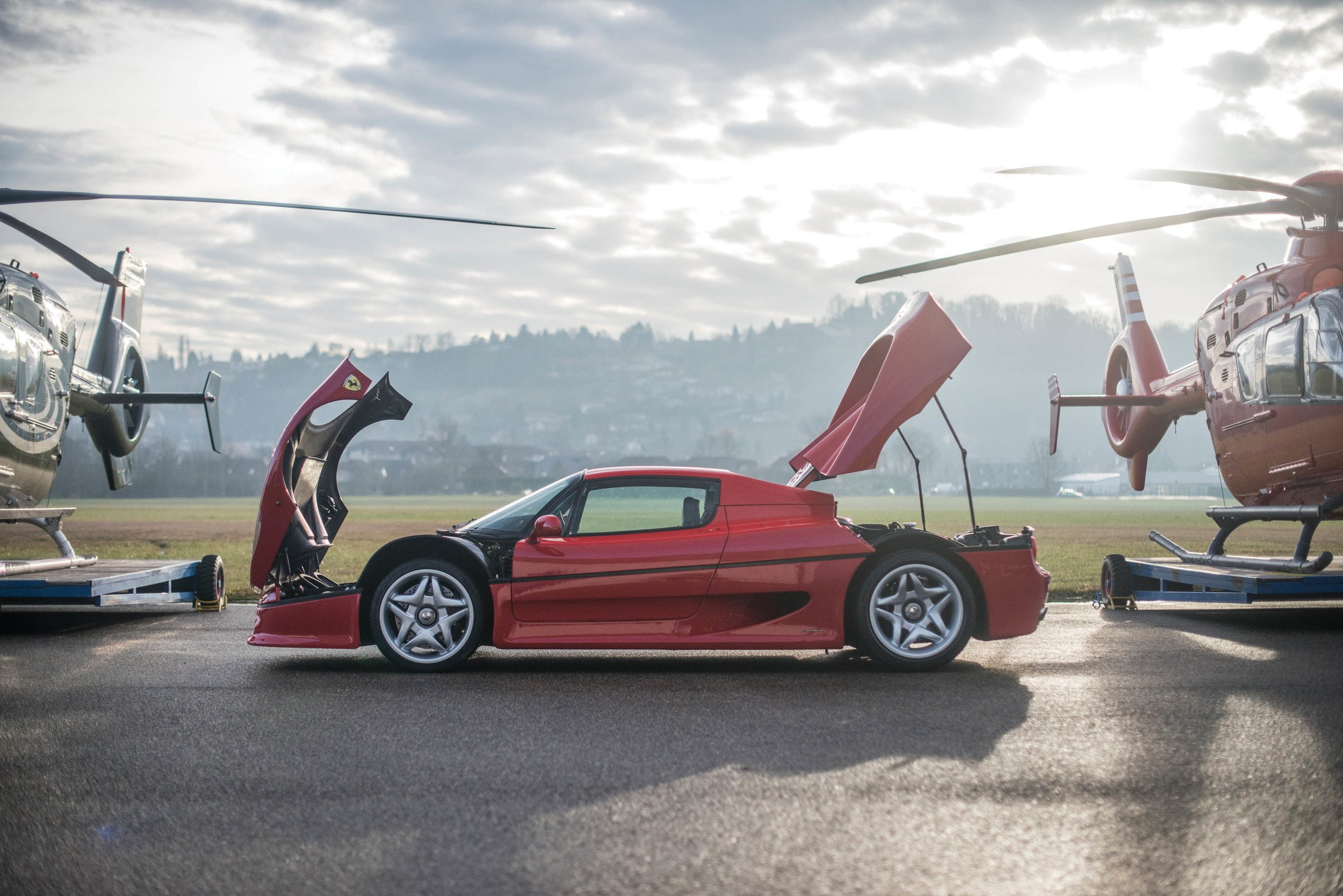 supercars, cars, ferrari, f50, 1080P, red, 1995, HD Wallpaper