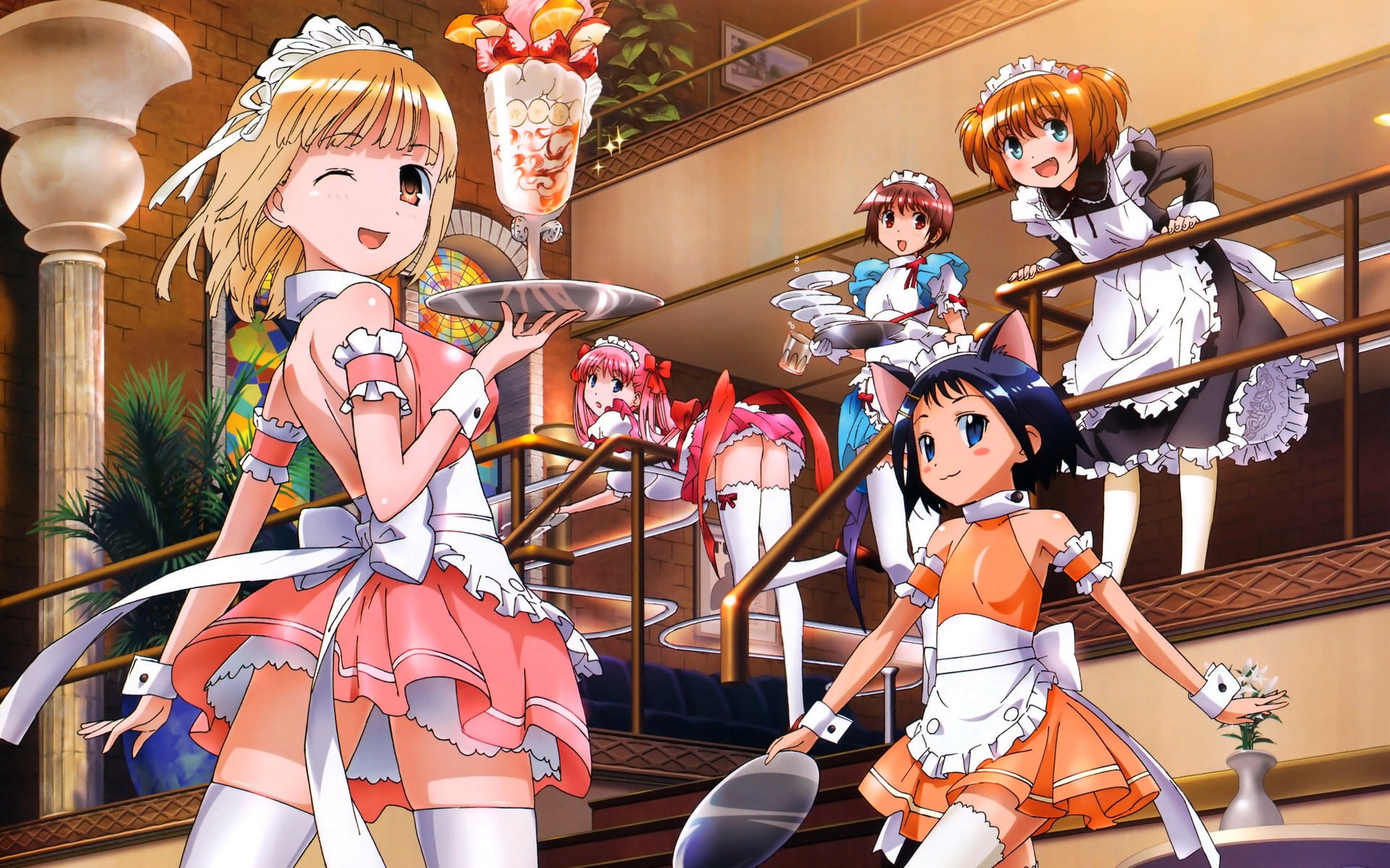 enjoyment, females, group of people, maiden, girl, day, representation, character, human representation, clothing, amusement park, dress, cute, HD Wallpaper