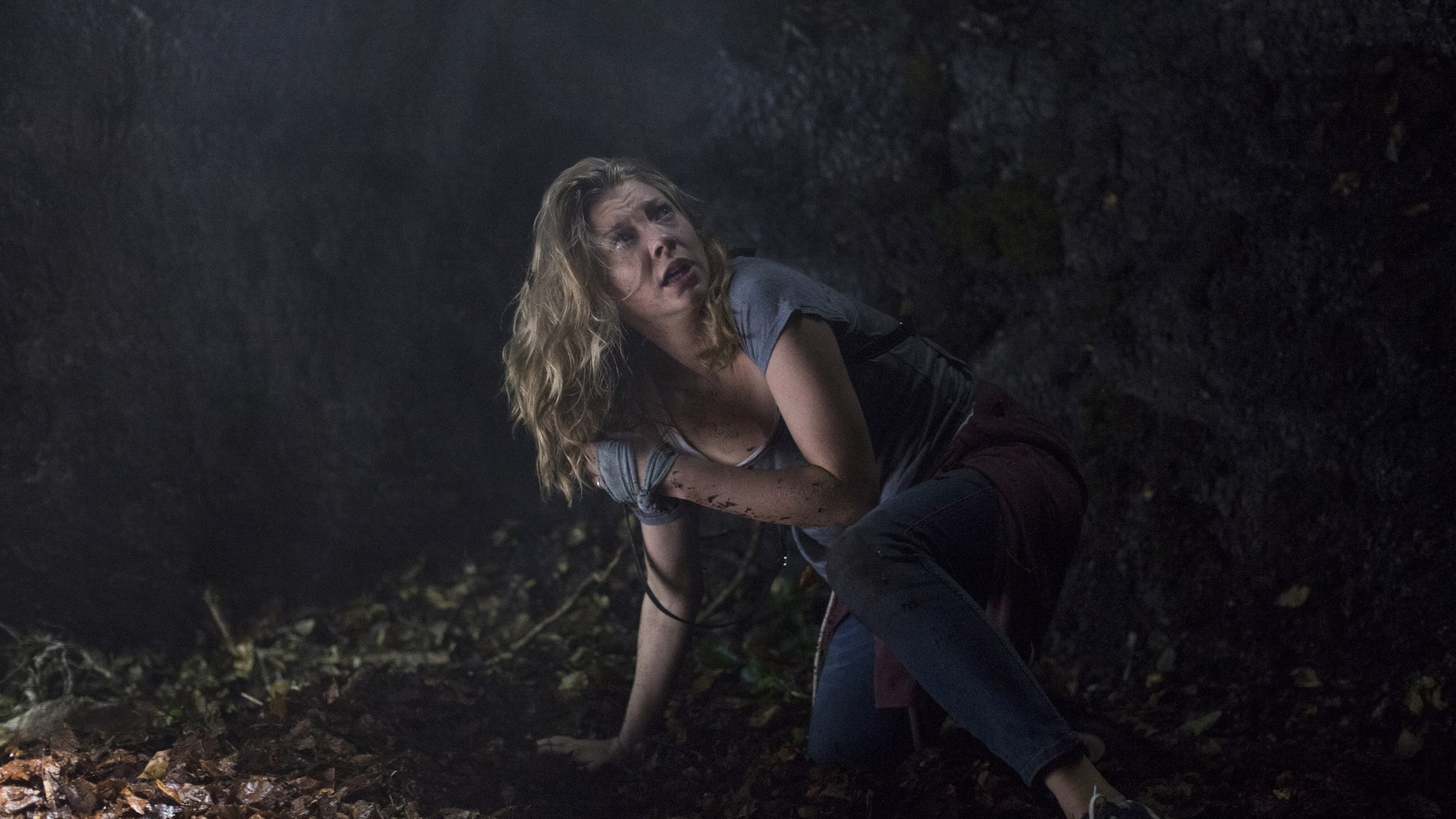 scoop, afraid, woman, Best Movies, something, neck, Natalie Dormer, 2K, The Forest, wearing, gray, shirt, HD Wallpaper
