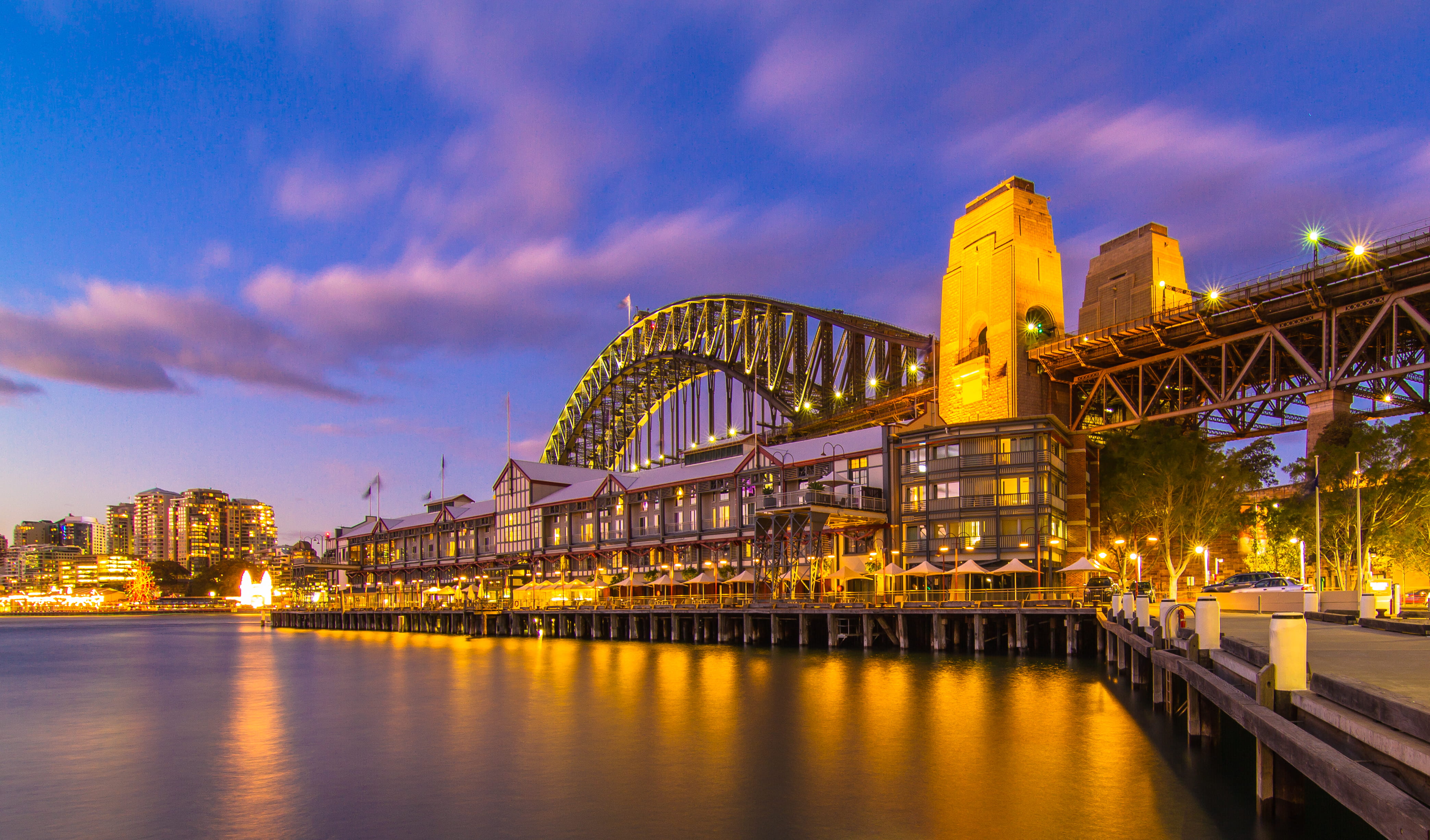 transportation, dawes point, financial district, colorful, city, morning light, long exposure, morning, cityscape, connection, harbour, office building exterior, HD Wallpaper