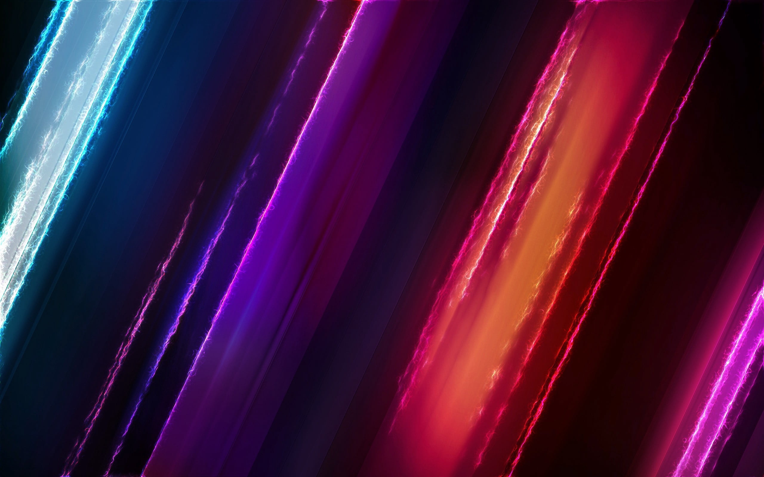 red, photographic Effects, no people, bright, defocused, futuristic, purple, indoors, paint, decoration, vibrant Color, line, arrangement, shiny, 2K, curve, HD Wallpaper
