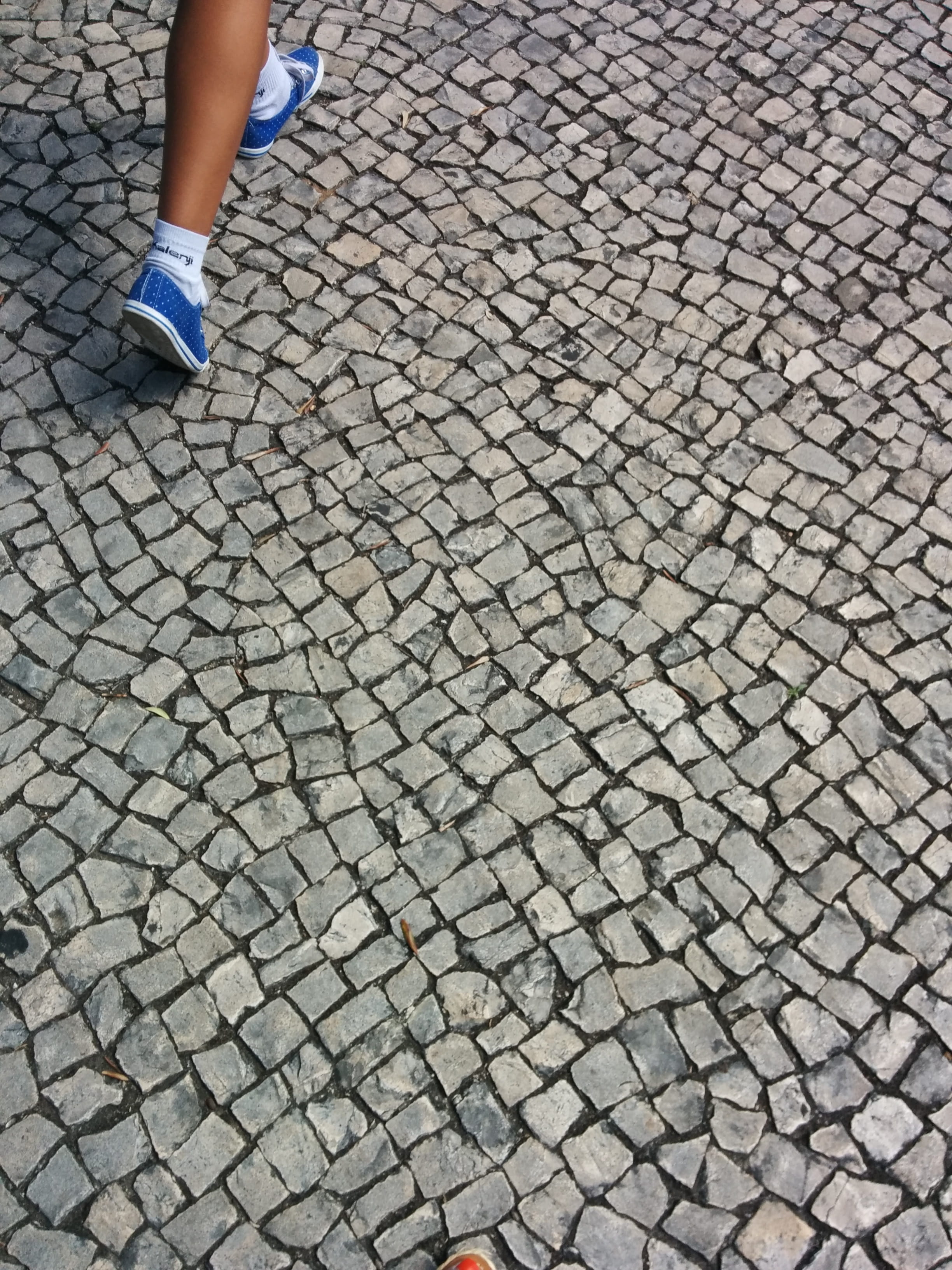pavement, walk, shoe, outdoors, human foot, human limb, cobblestone, limb, body part, city, low section, human leg, portugal, walking, street, lifestyles, Phone HD Wallpaper