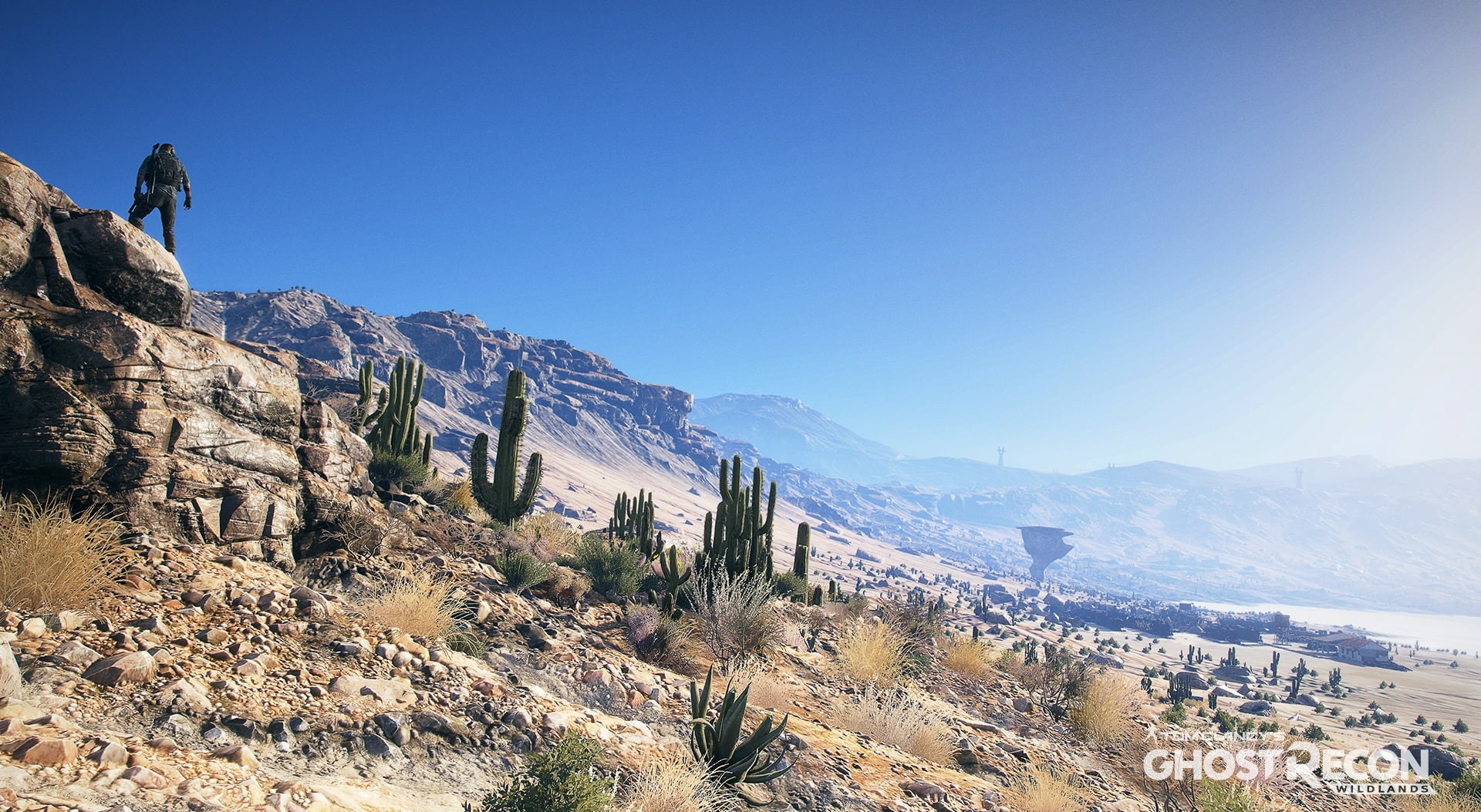 ghost recon, 1080P, scenics - nature, copy space, solid, ghost, landscape, recon, land, Video, travel destinations, Open, tree, mountain range, Game, rock, HD Wallpaper