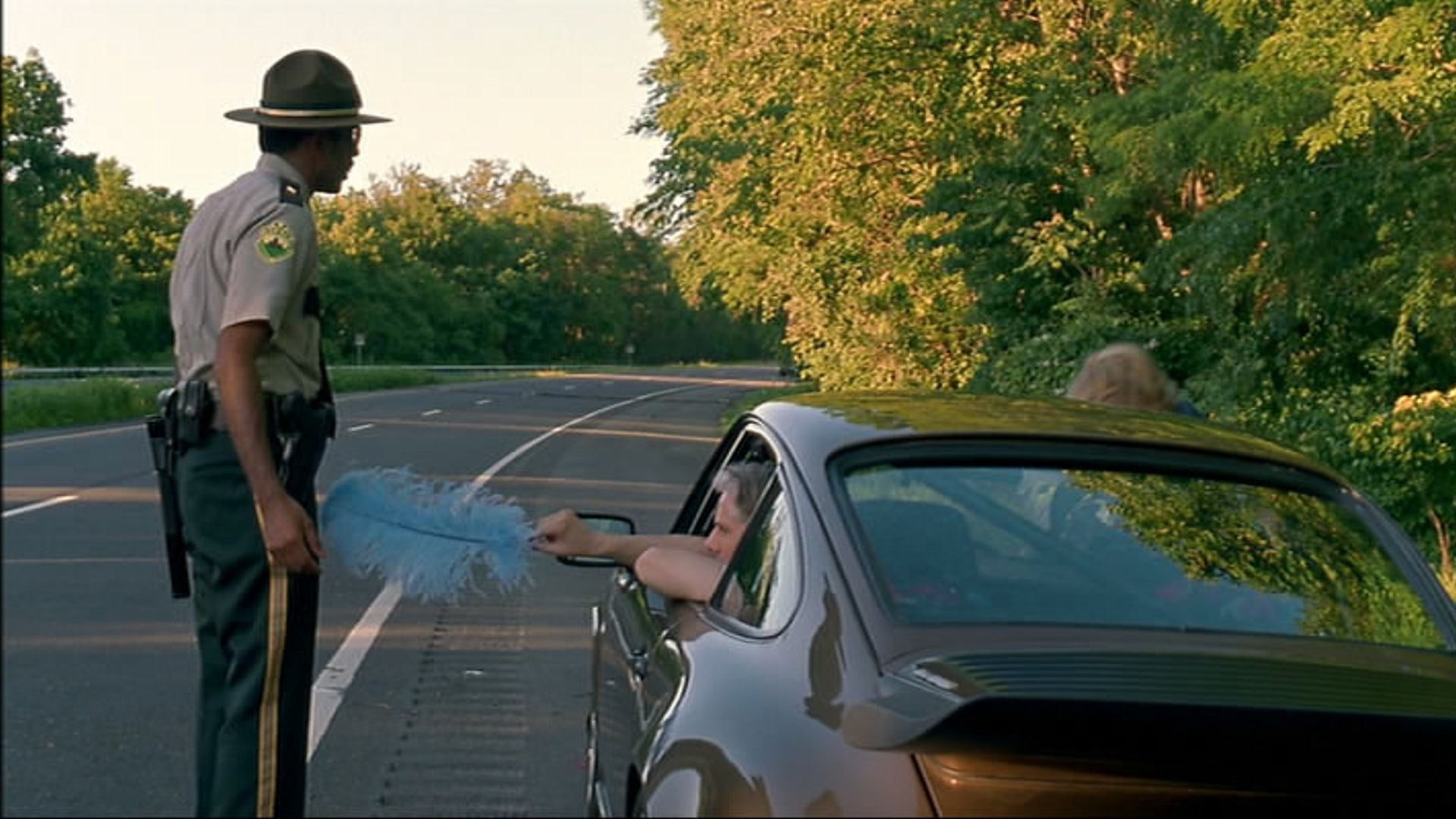 mode of transportation, clothing, men, 1080P, transportation, car, nature, road, travel, rear view, road trip, adult, tree, super troopers, autumn, motor vehicle, HD Wallpaper