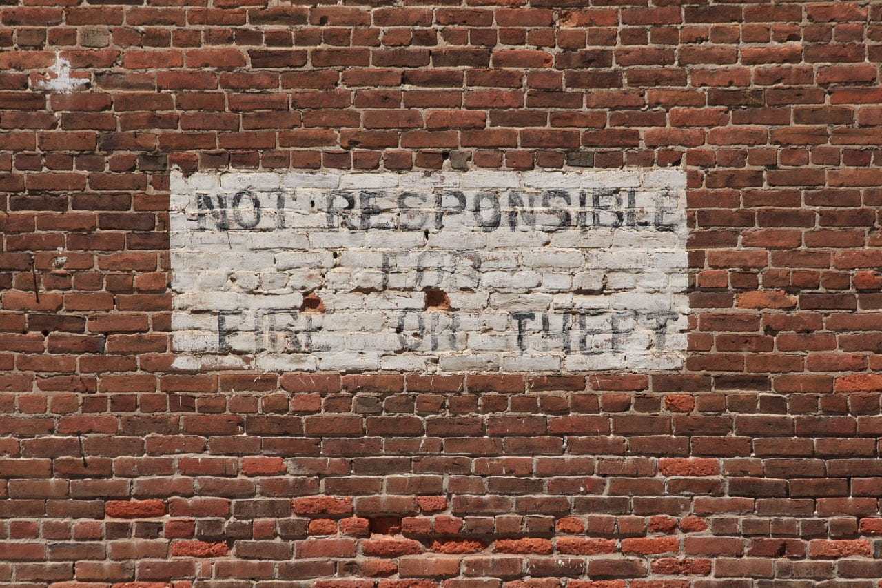brick, old, building exterior, wall, text, sign, built structure, textured, 720P, disclaimer, backgrounds, wall - building feature, brick wall, no people, HD Wallpaper