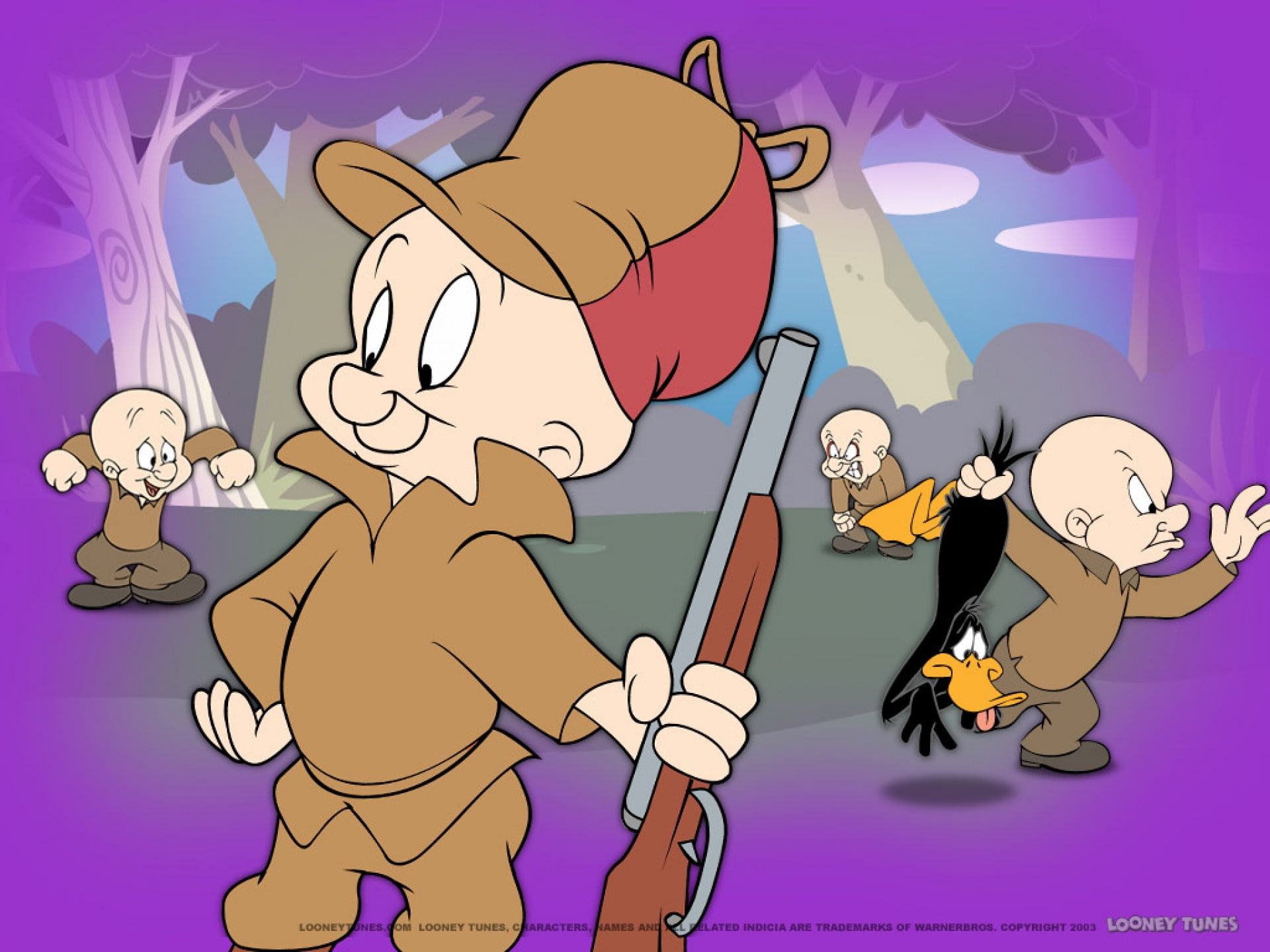 looney, fudd, elmer, tunes, 1080P, daffy, HD Wallpaper
