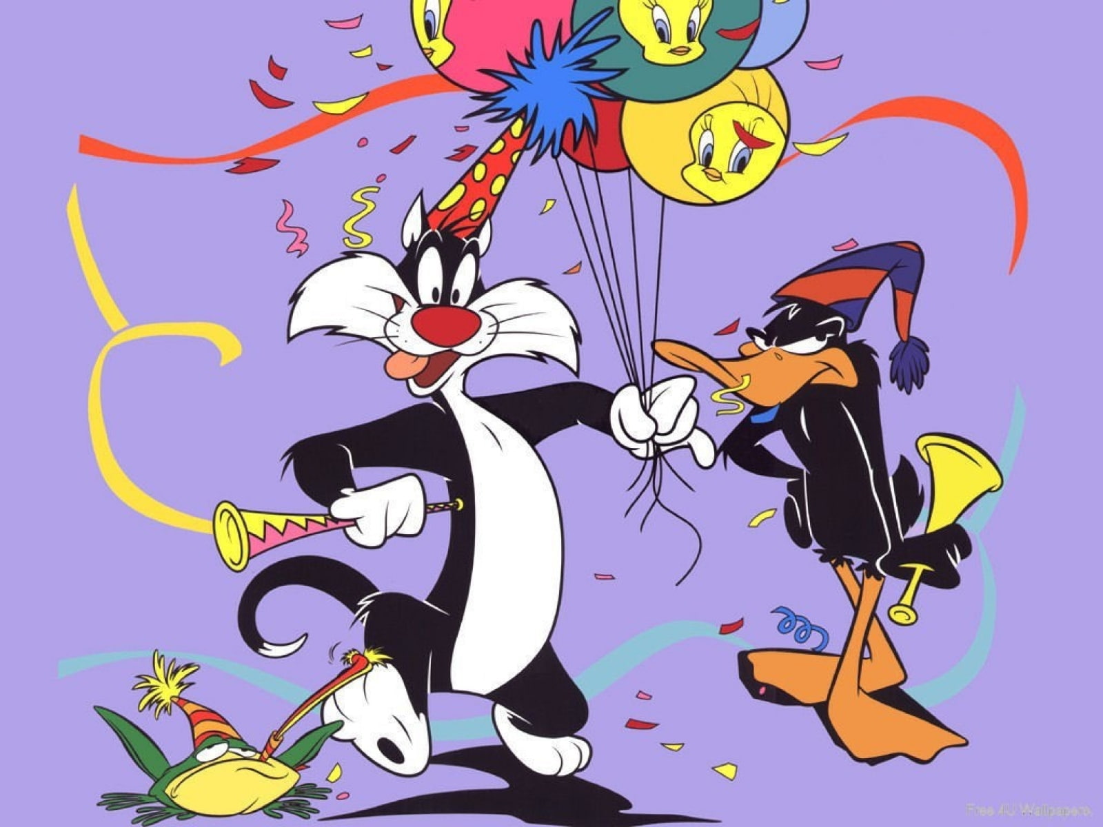 looney, sylvester, 720P, birthday, daffy, toons, HD Wallpaper
