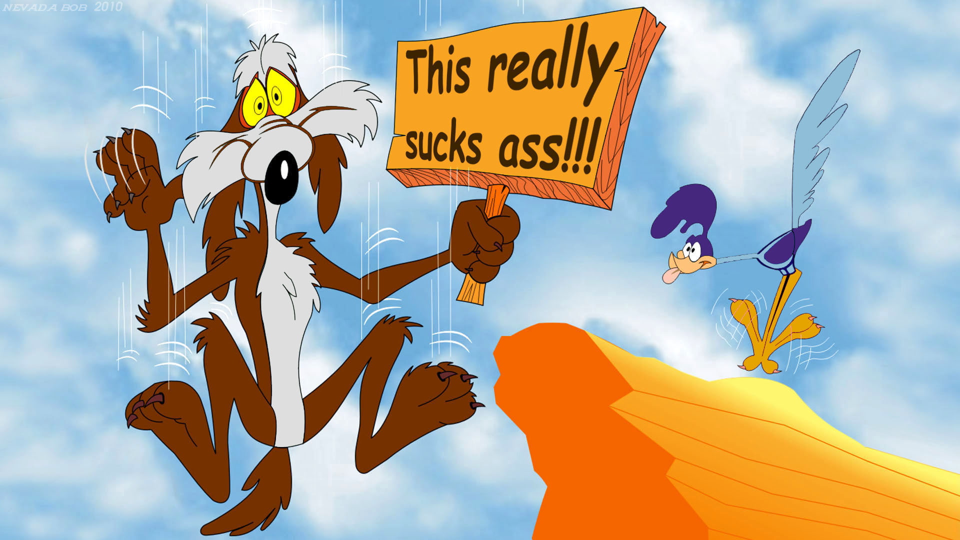 1080P, looney, wiley, roadrunner, tunes, coyote, HD Wallpaper