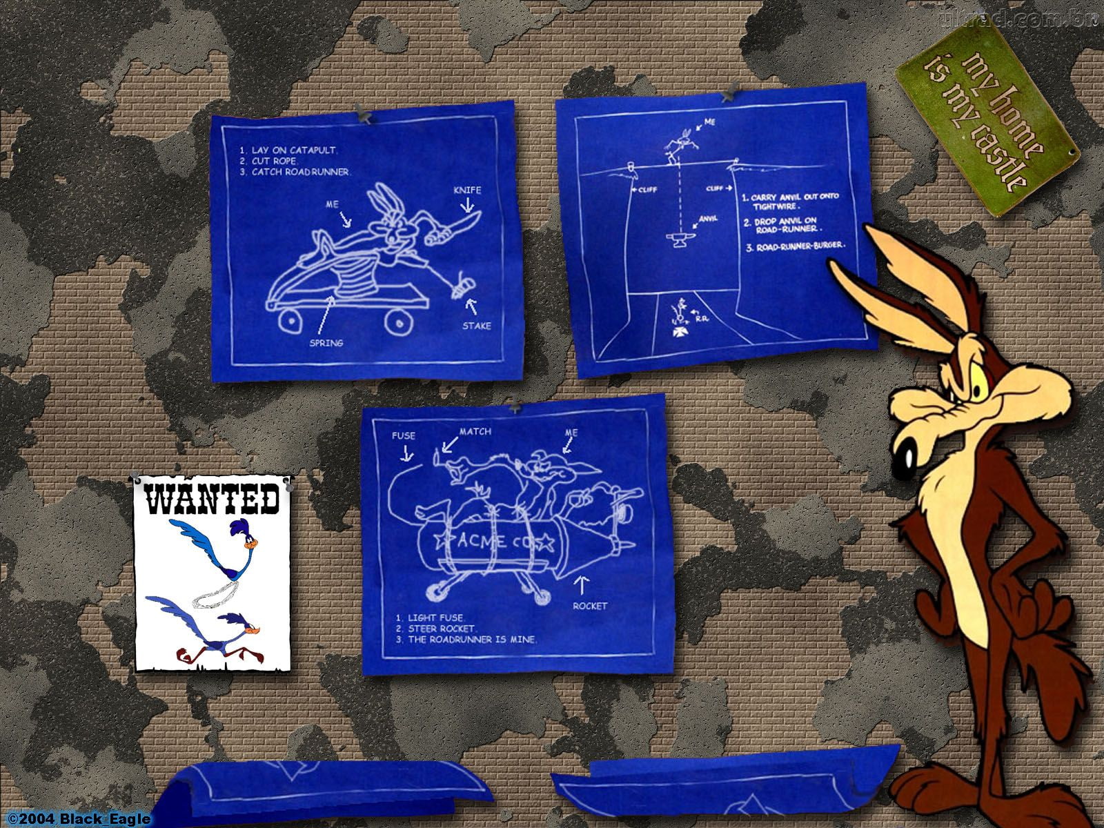 wile, 720P, looney, coyote, HD Wallpaper