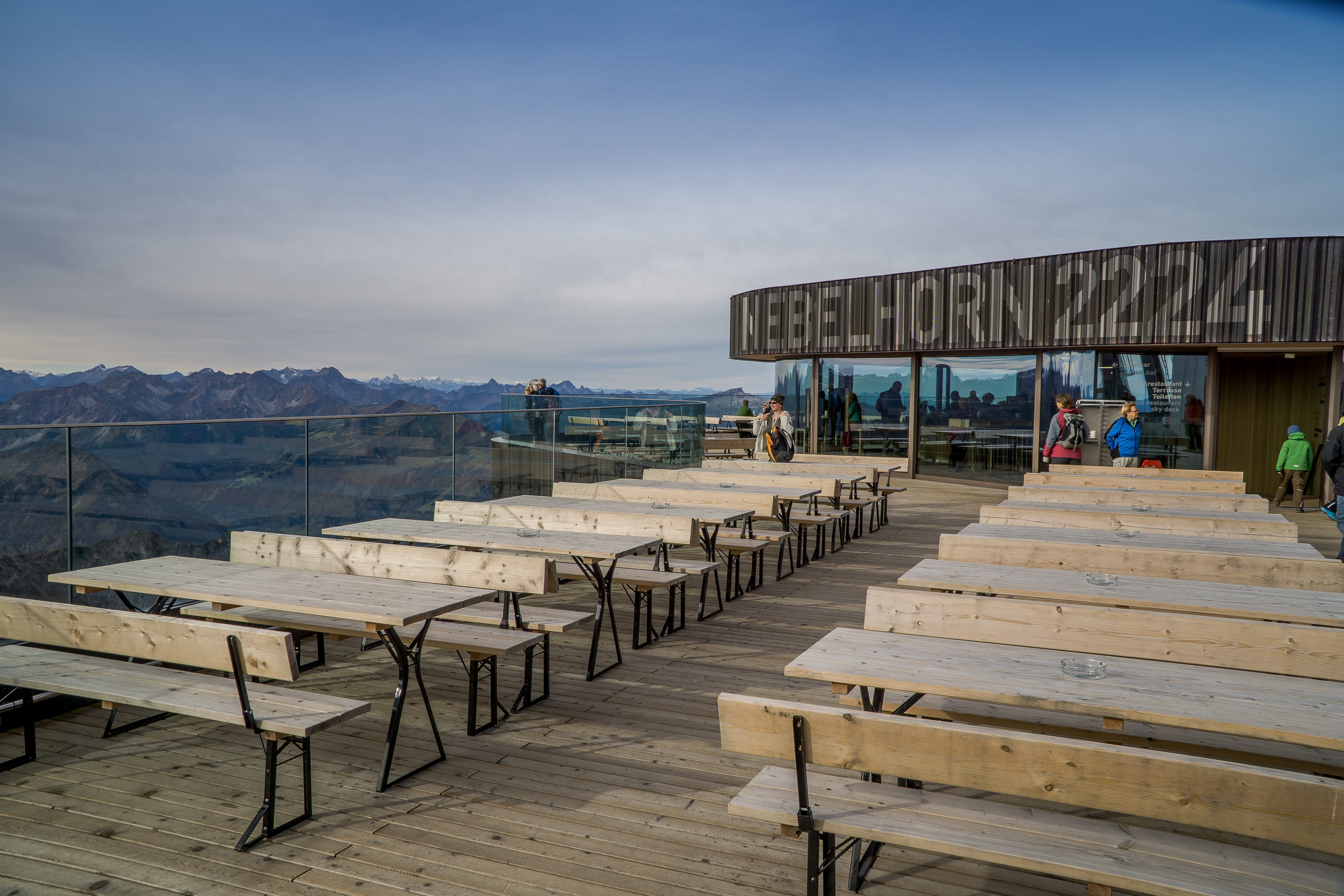 architecture, lighting, seat, foghorn, landscape, 5K, mountains, travel destinations, sky, oberstdorf, table, summit, nature, alpine, education, summit house, HD Wallpaper