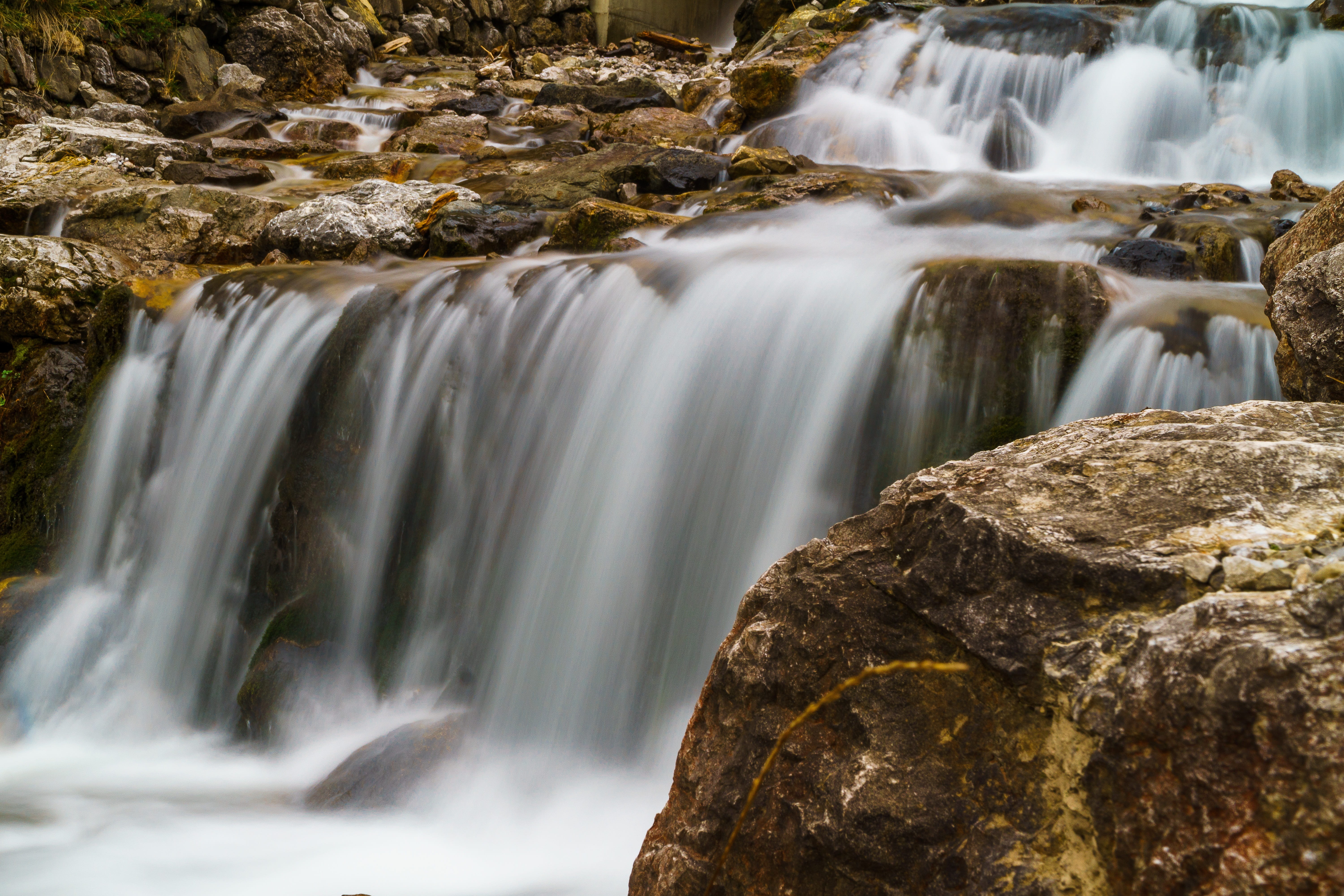 outdoors, environment, long exposure, scenic, bavaria, blurred motion, 5K, wrinkle bach, water, scenics - nature, landscapes, waterfall, drop of water, HD Wallpaper