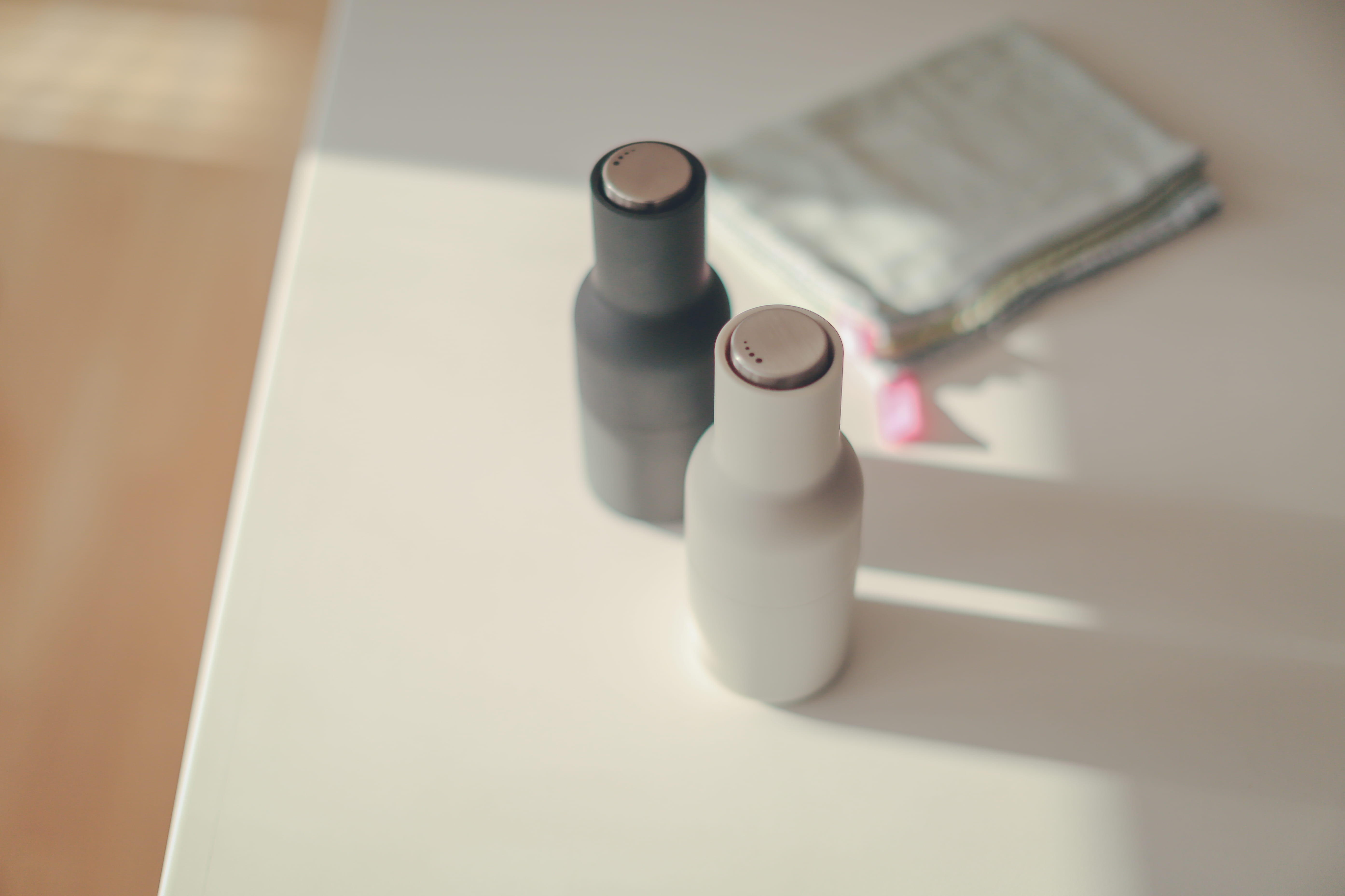 stuttgart, domestic bathroom, focus on foreground, toiletries, kitchen, table, simplicity, salt, close-up, bottle, germany, still life, indoors, bathroom, HD Wallpaper
