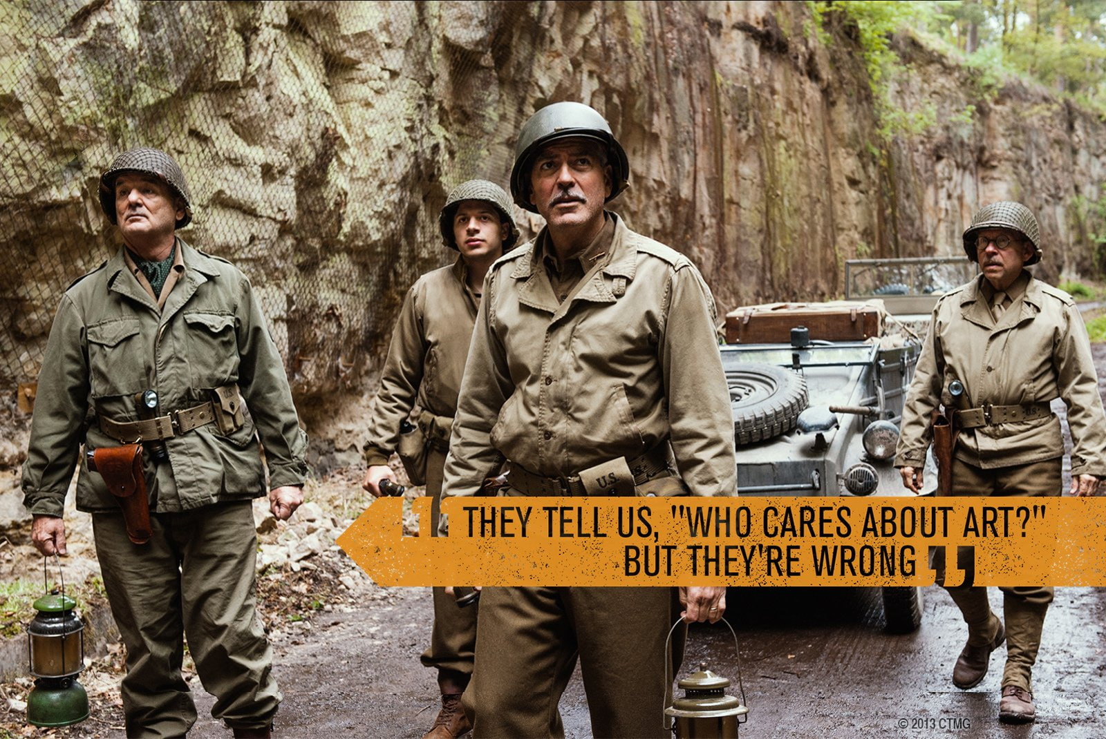 Army, War, George Clooney, Bill Murray, The Monuments Men, Movie, 720P, Monuments Men, HD Wallpaper