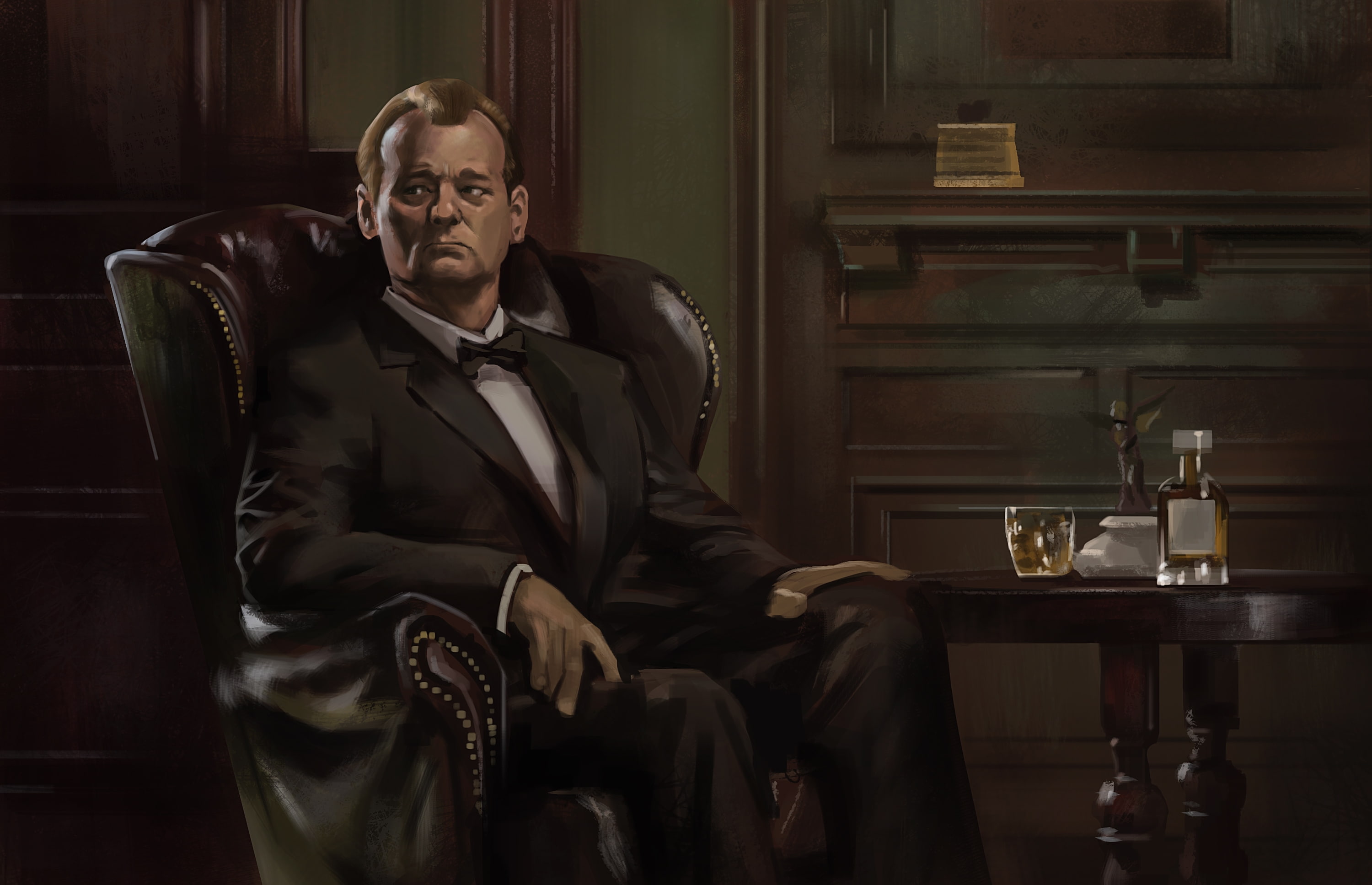 actor, man, bill, murray, 2K, HD Wallpaper