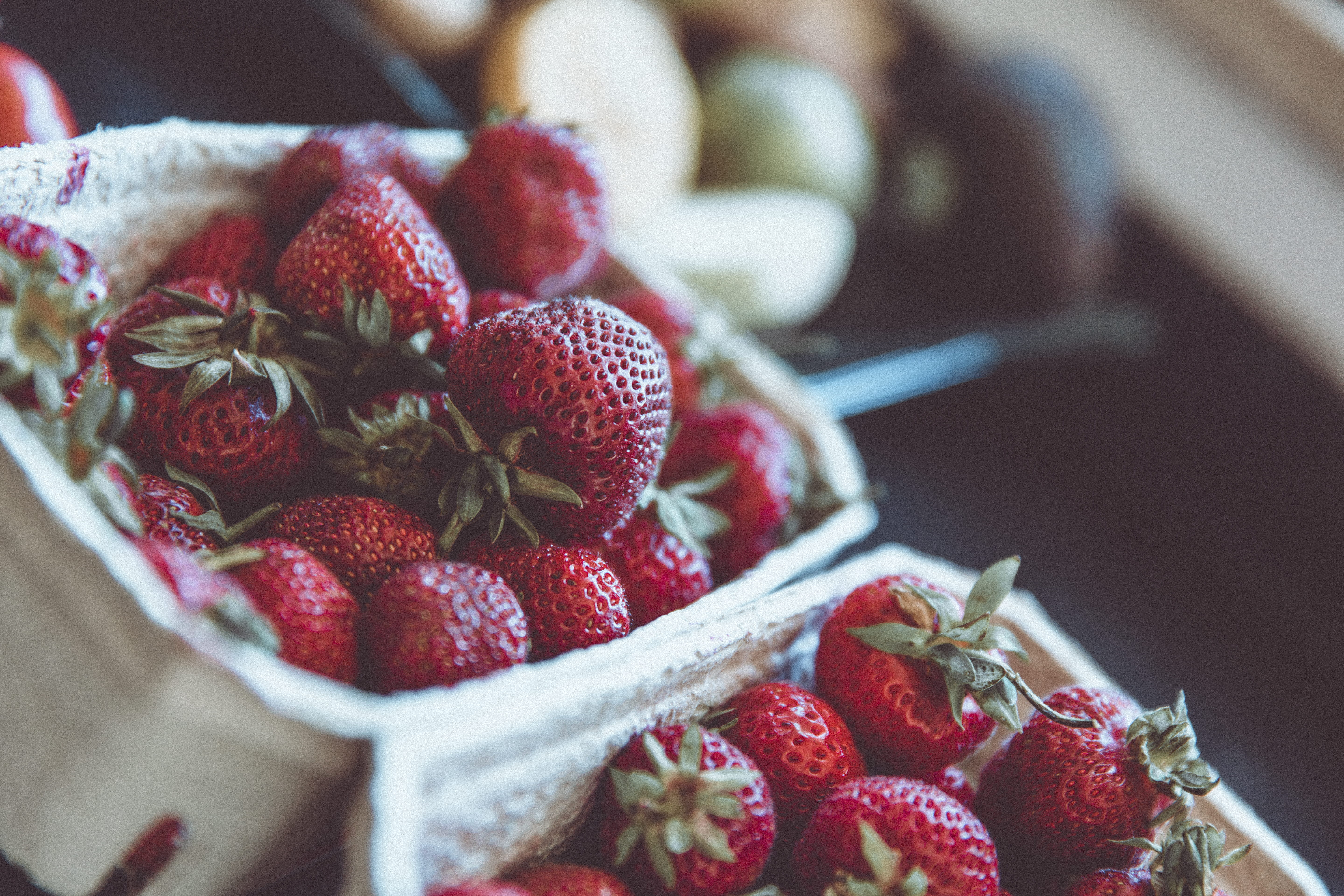 healthy eating, still life, fruits, raspberry, food and drink, organic, 5K, berry fruit, strawbeery, self-sufficiency, high angle view, locavore, horticulture, HD Wallpaper