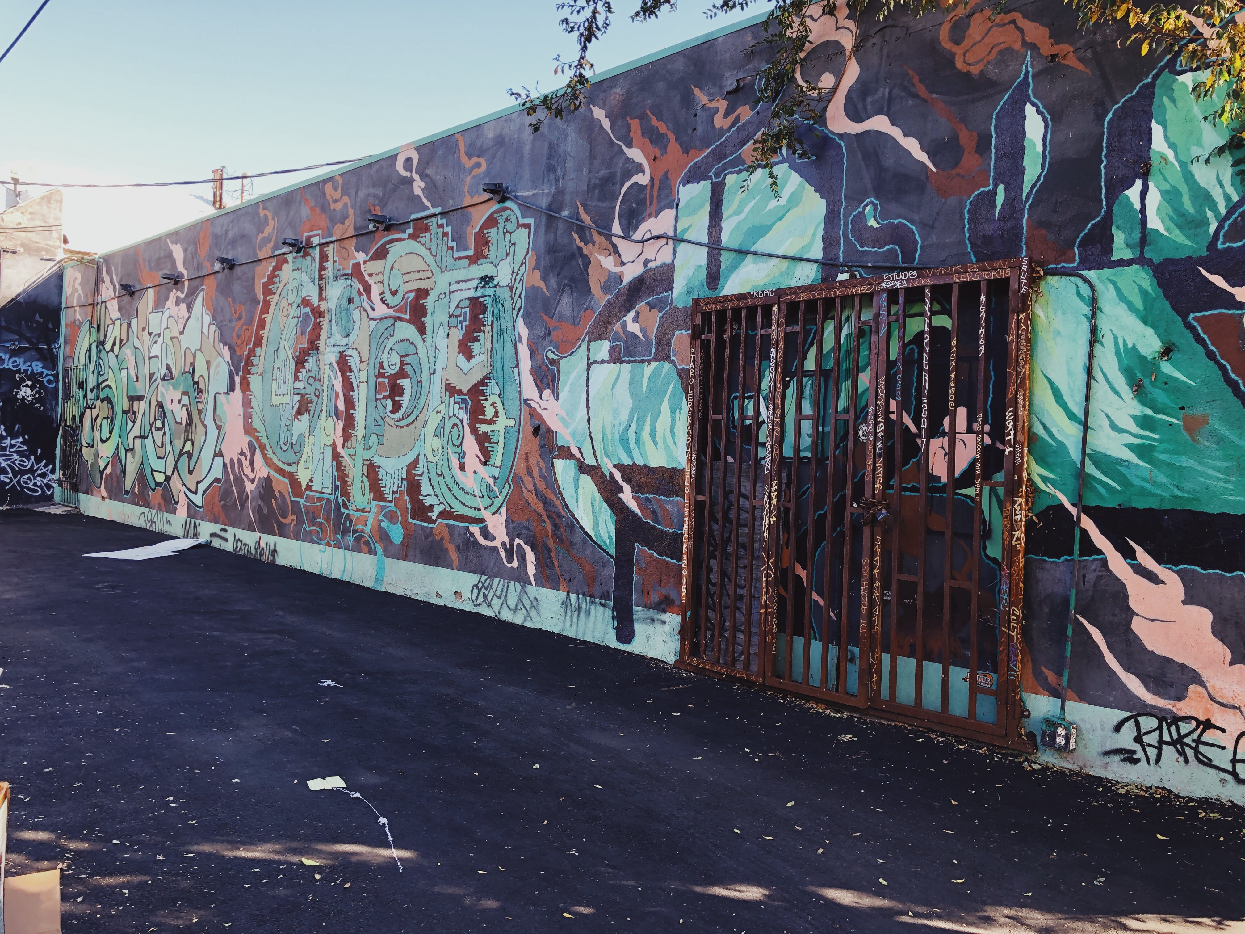 text, sunlight, los angeles, mural, street art, 4K, creativity, city, outdoors, wall, abandoned, built structure, 7420 melrose ave, day, united states, HD Wallpaper