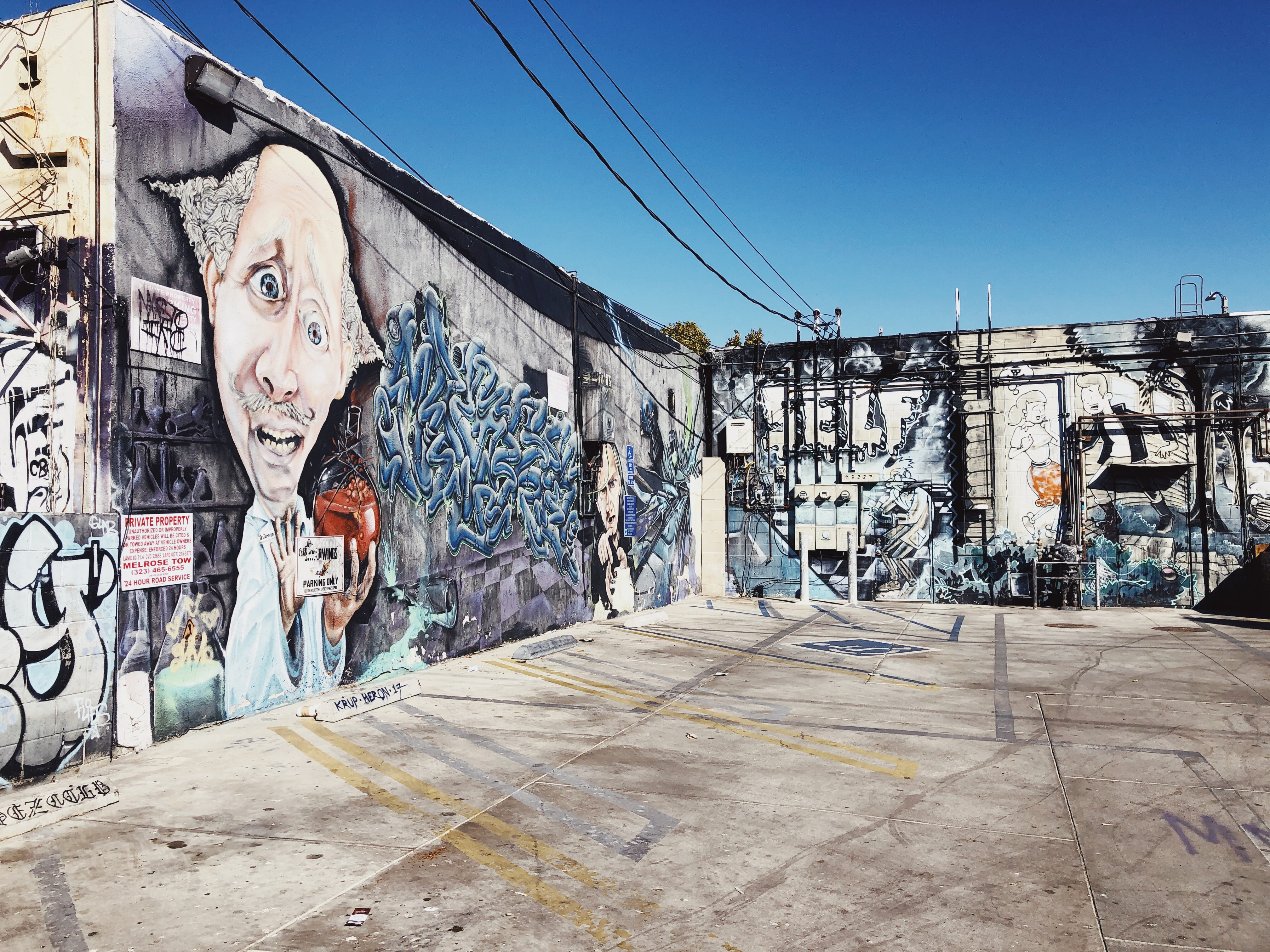 human representation, day, creativity, blue, 7350 melrose ave a, building exterior, art and craft, craft, nature, representation, united states, los angeles, HD Wallpaper