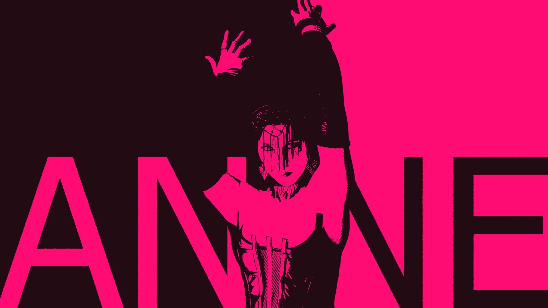 1080P, Gothic, minimalism, Anne Nurmi, band, contrast, dark, Lacrimosa, HD Wallpaper