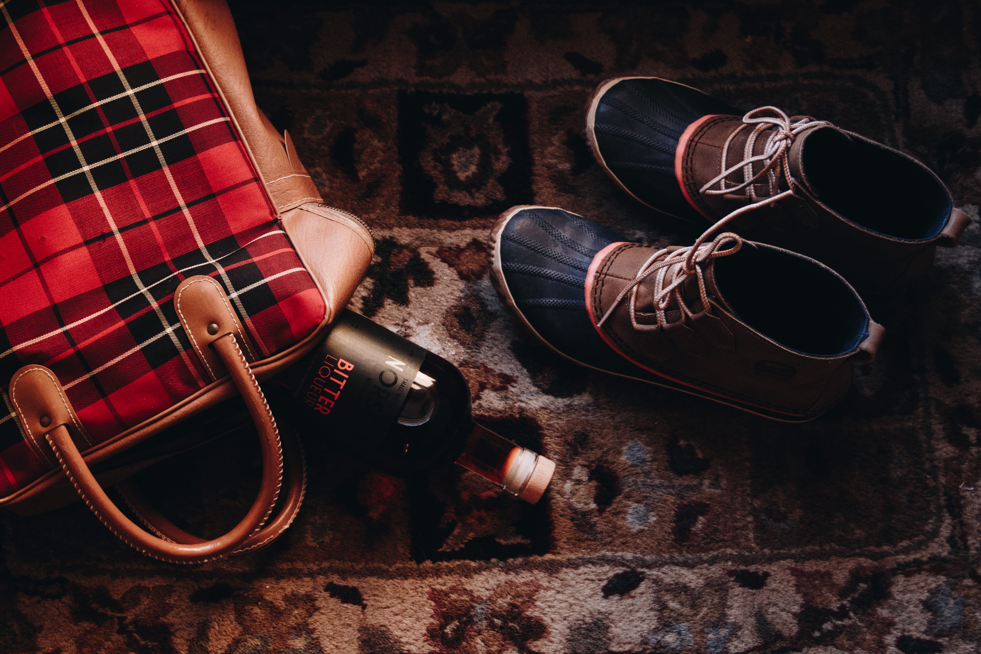 boots, still life, black, brown, close-up, indoors, pair, person, leisure activities, buffalo plaid, human, footwear, pattern, string, music, running shoe, HD Wallpaper