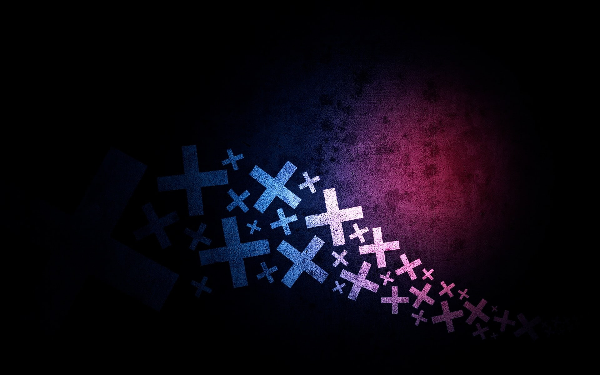 technology, red, copy space, luminosity, pattern, 1080P, blue, illuminated, mathematics, glowing, text, no people, symbol, indoors, dark, connection, abstract, HD Wallpaper