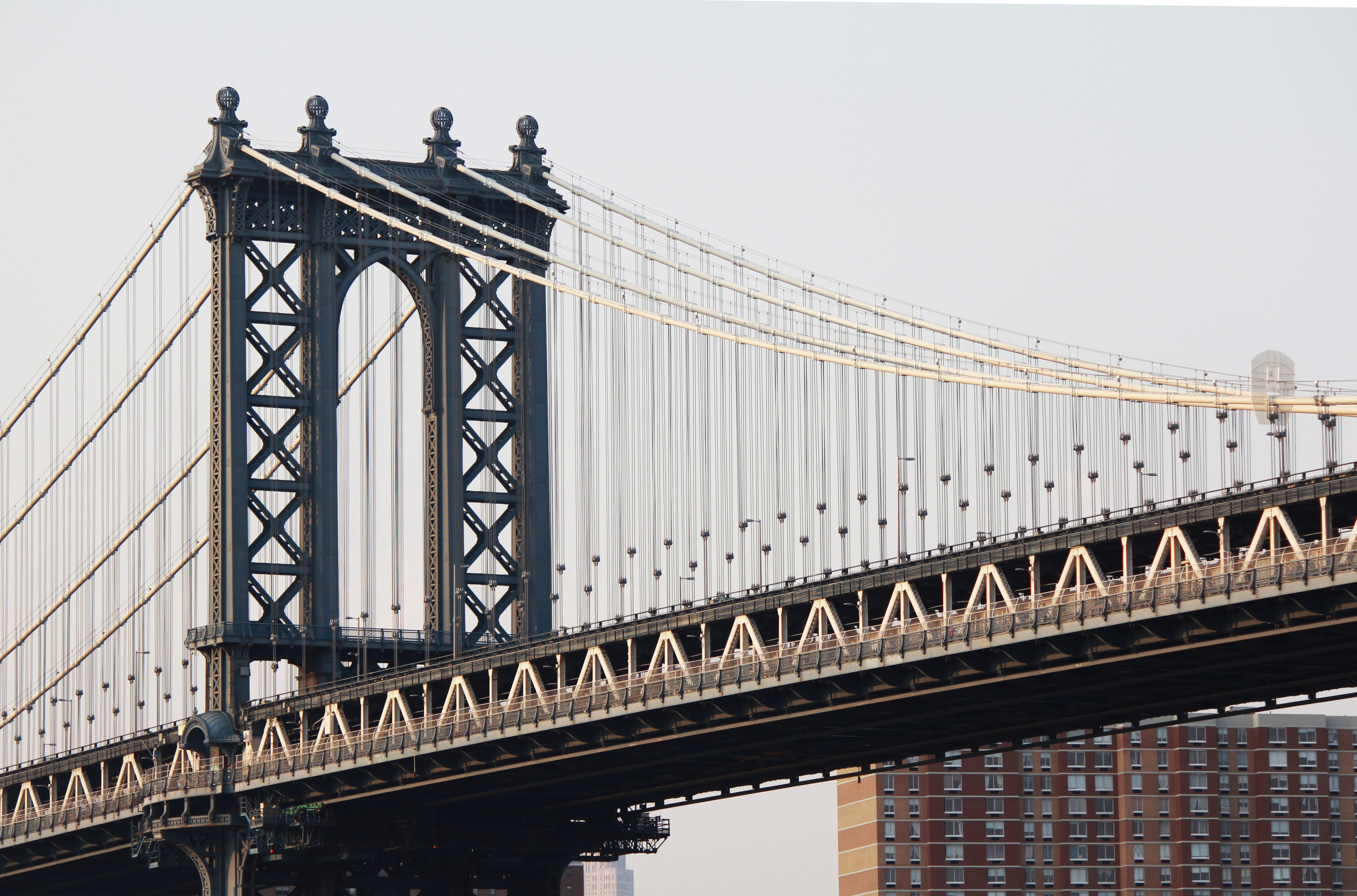 travel destinations, 4K, united states, usa, clear sky, traveller, manhattan, photo, new york, manhattan bridge, travel, history, estados unidos, street, HD Wallpaper