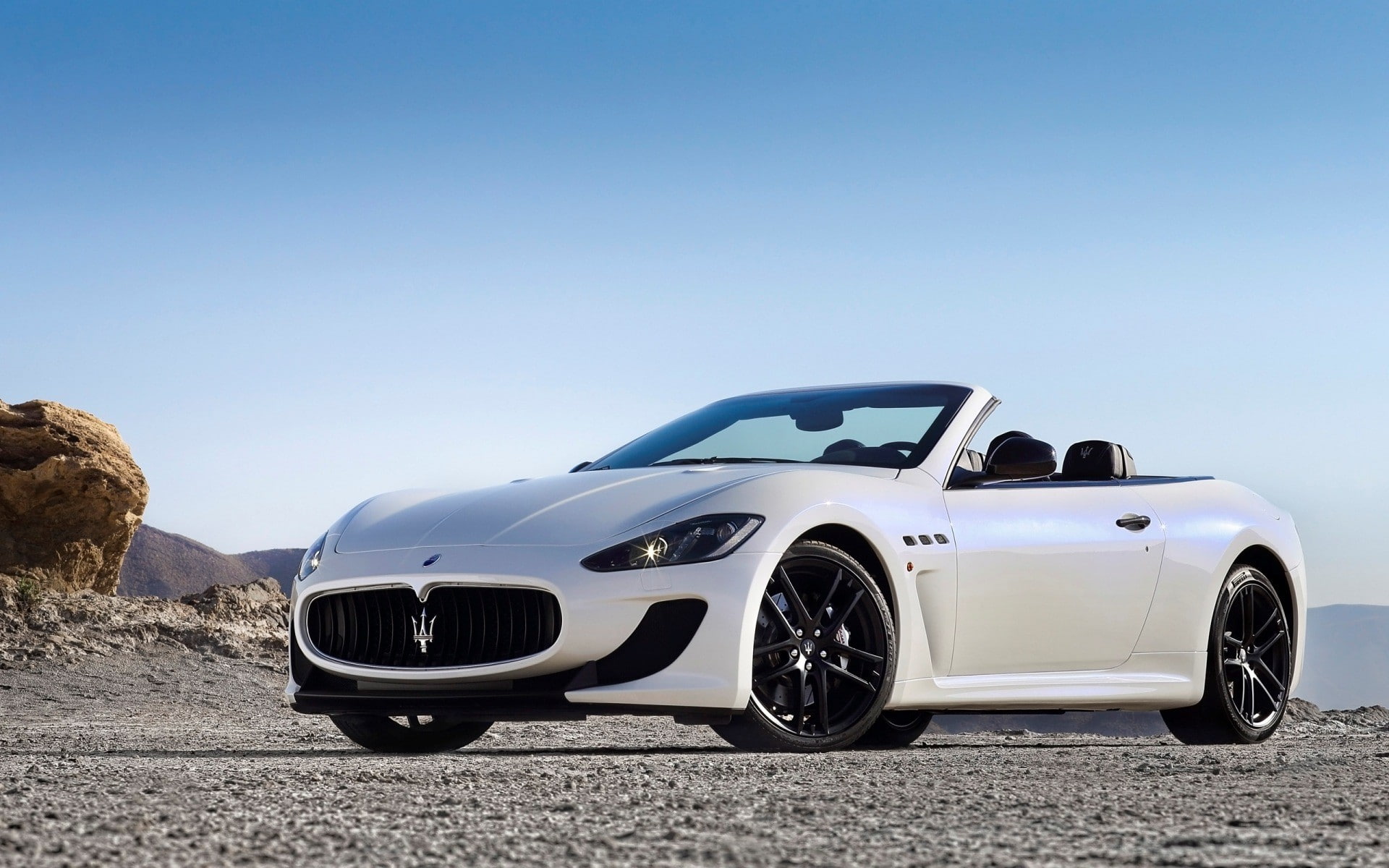 mode of transportation, 1080P, no people, copy space, road trip, sports car, land vehicle, environment, blue, motor vehicle, chrome, sky, convertible, HD Wallpaper