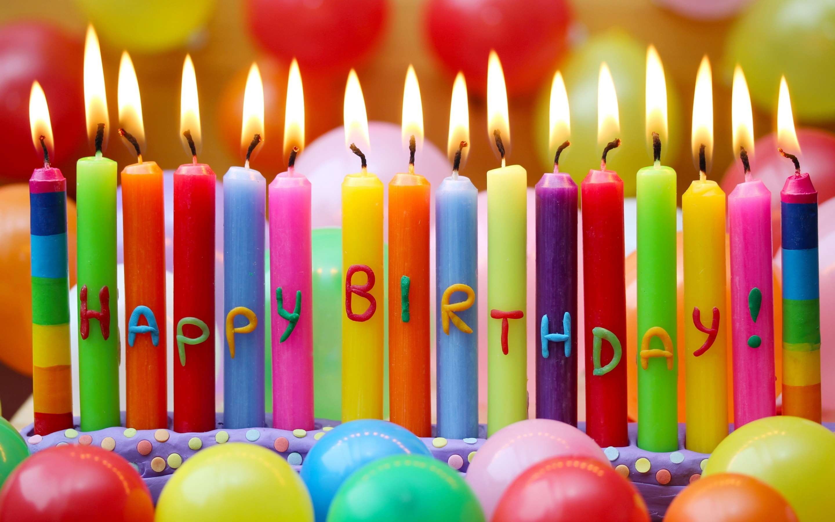 candle, no people, multi colored, birthday, awesome birthday hd images, indoors, event, happy birthday, 2K, fire, close-up, group of objects, food, flame, HD Wallpaper