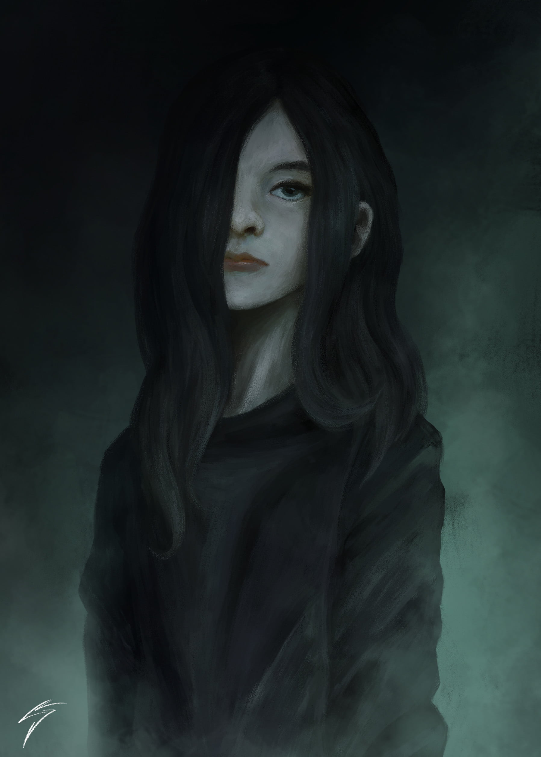 fan art, video game characters, video game girls, 1080P, video game art, resident evil 7, Eveline, artwork, Phone HD Wallpaper