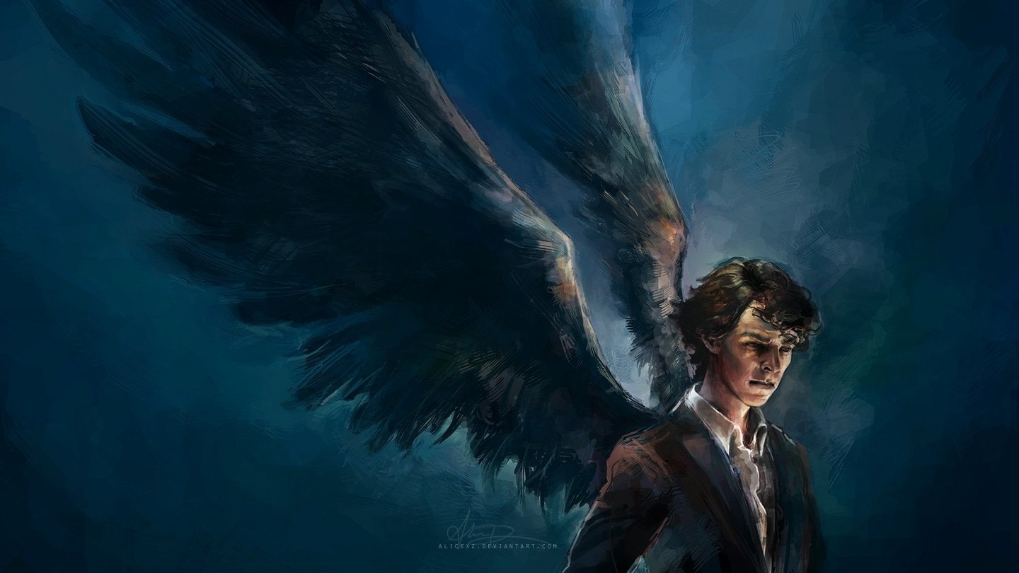 Fantasy, Sherlock Holmes, Angel, 720P, HD Wallpaper