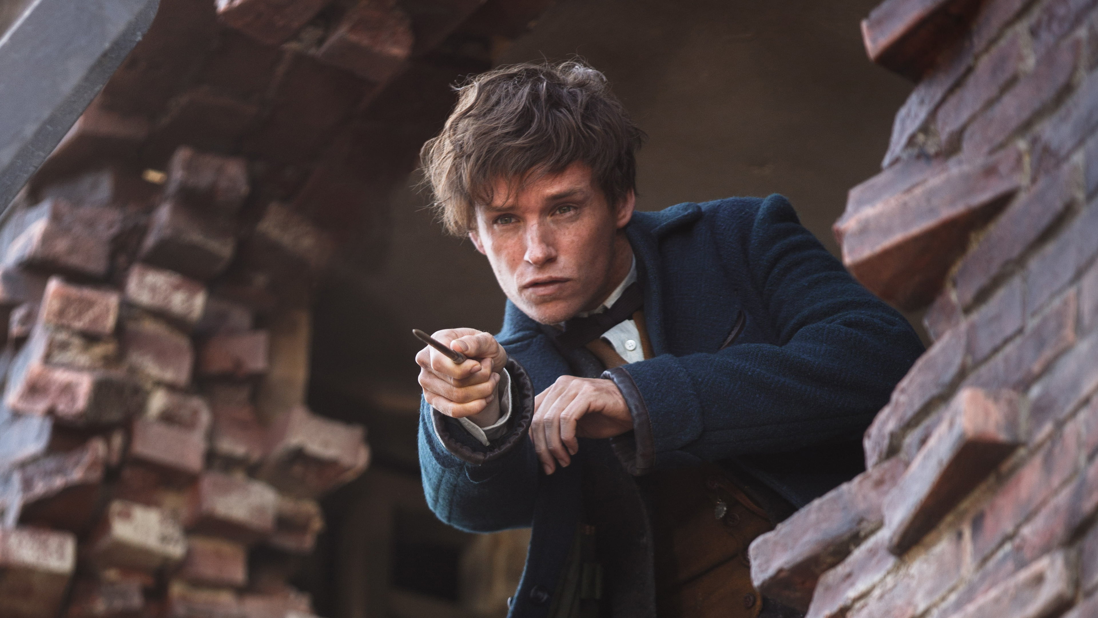 men, leisure activity, day, adult, fantastic beasts and where to find them, holding, 2016 movies, standing, young men, waist up, young adult, real people, HD Wallpaper
