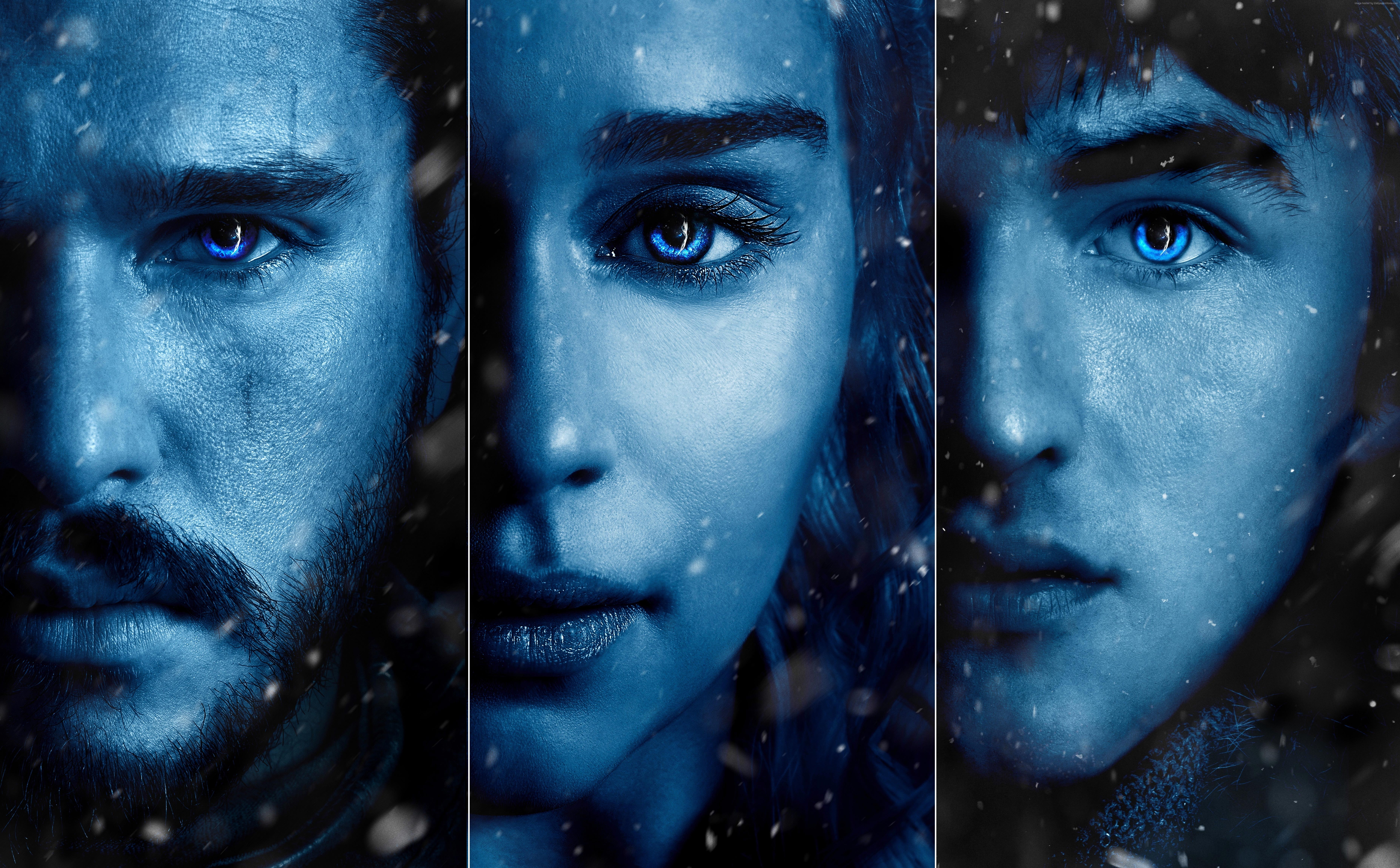 stark, snow, brandon, thrones, daenerys, season, jon, 5K, game, HD Wallpaper