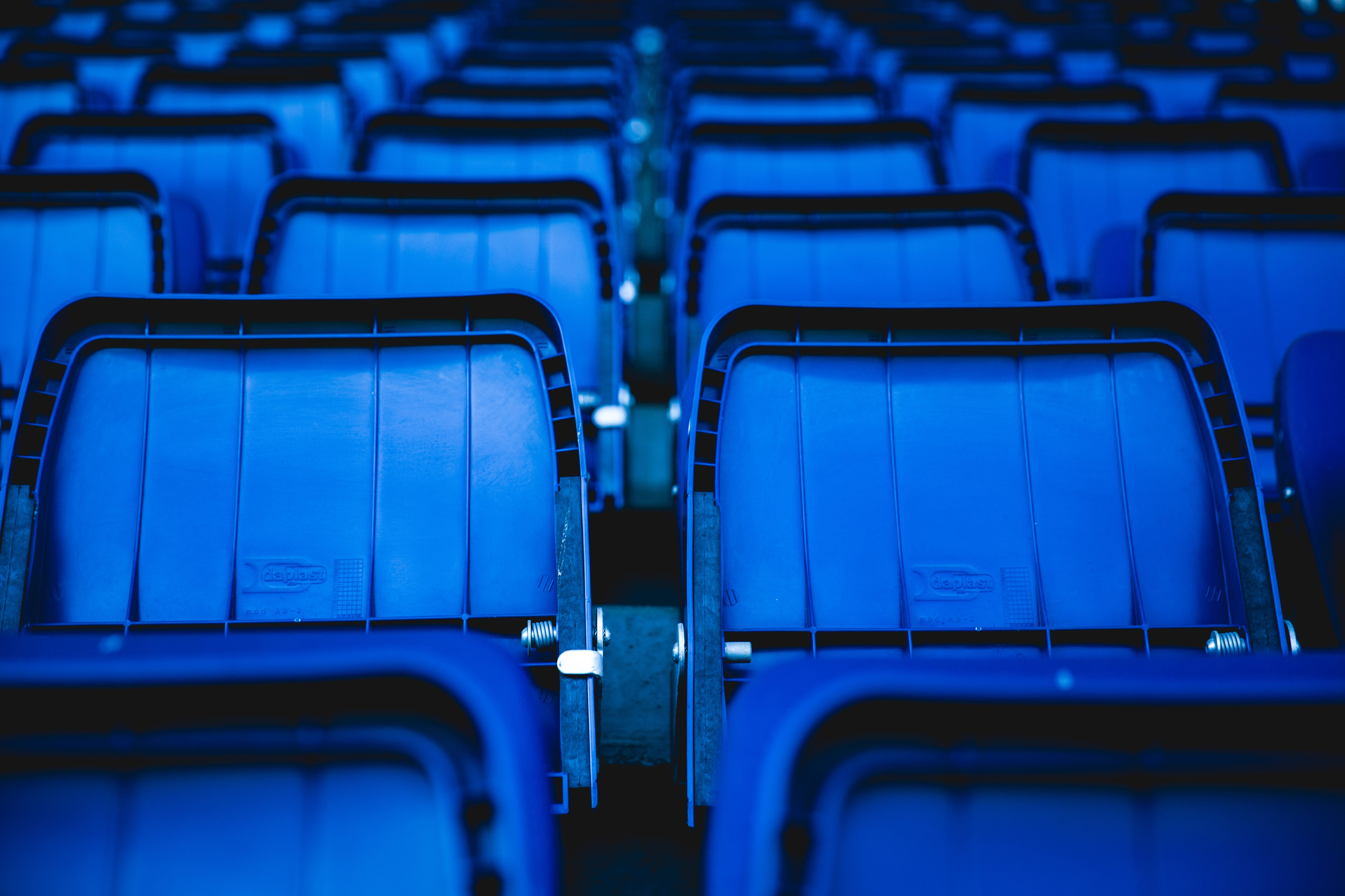 auditorium, depth of field, chair, indoors, 5K, in a row, absence, movie theater, empty, row, chairs, seats, no people, repetition, transportation, airport, HD Wallpaper