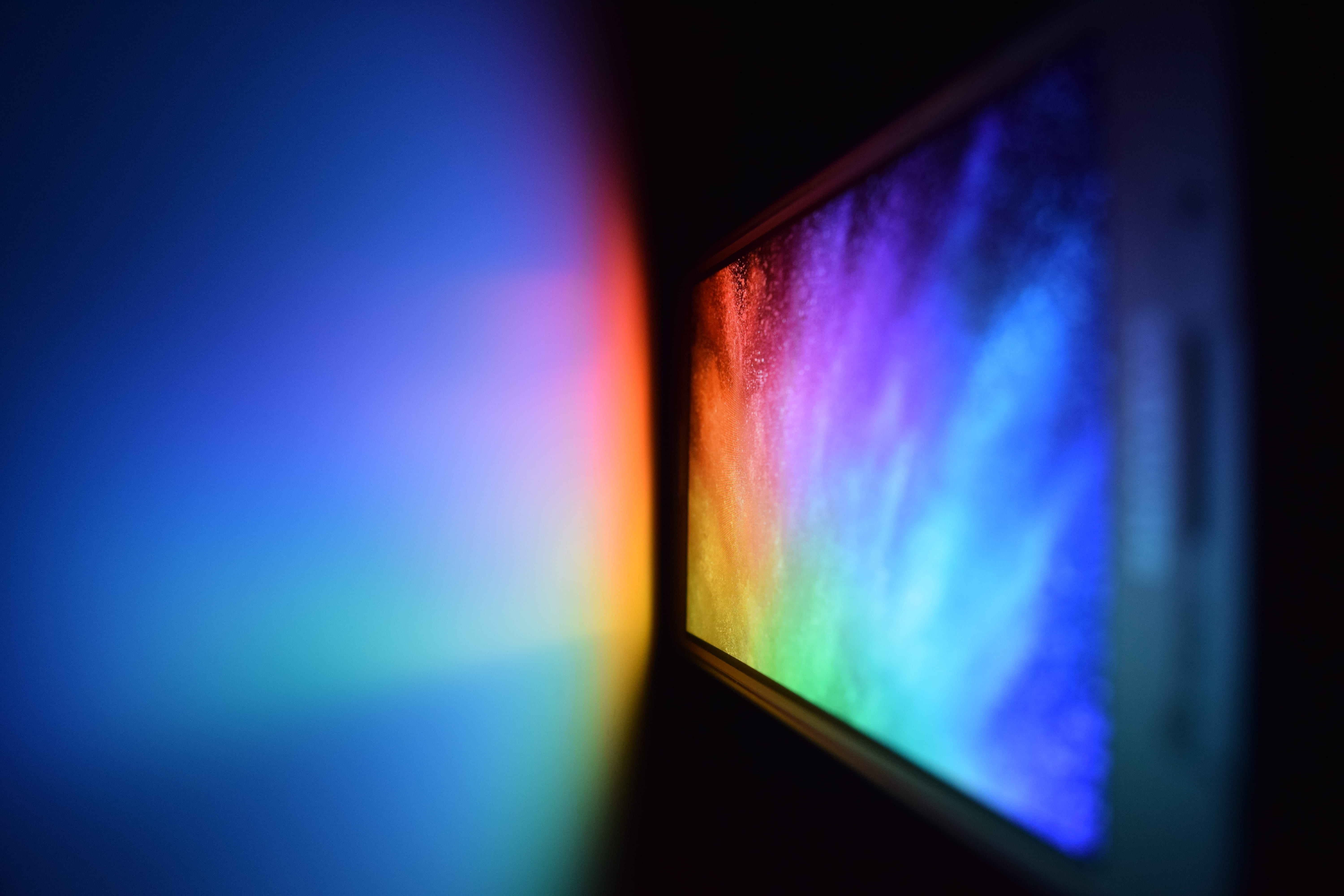 blue, presentation, wall - building feature, nature, device, device screen, colours, luminous, canada, powder, dark, light, ottawa, illuminated, copy space, HD Wallpaper