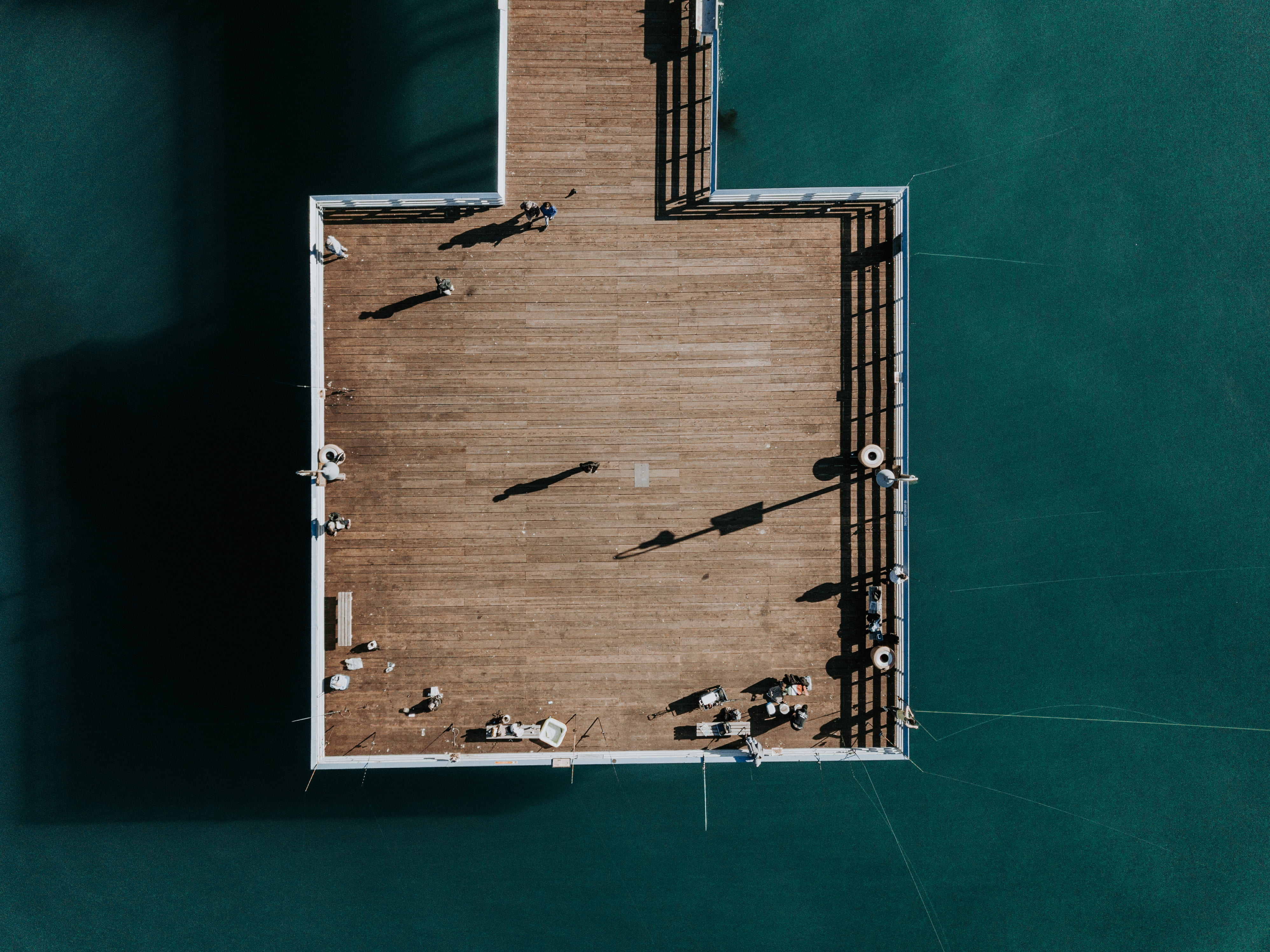 architecture, table, fishermen, dock, view, close-up, bird, water, classroom, backgrounds, 4K, no people, pier, wooden, learning, brown, body, person, HD Wallpaper