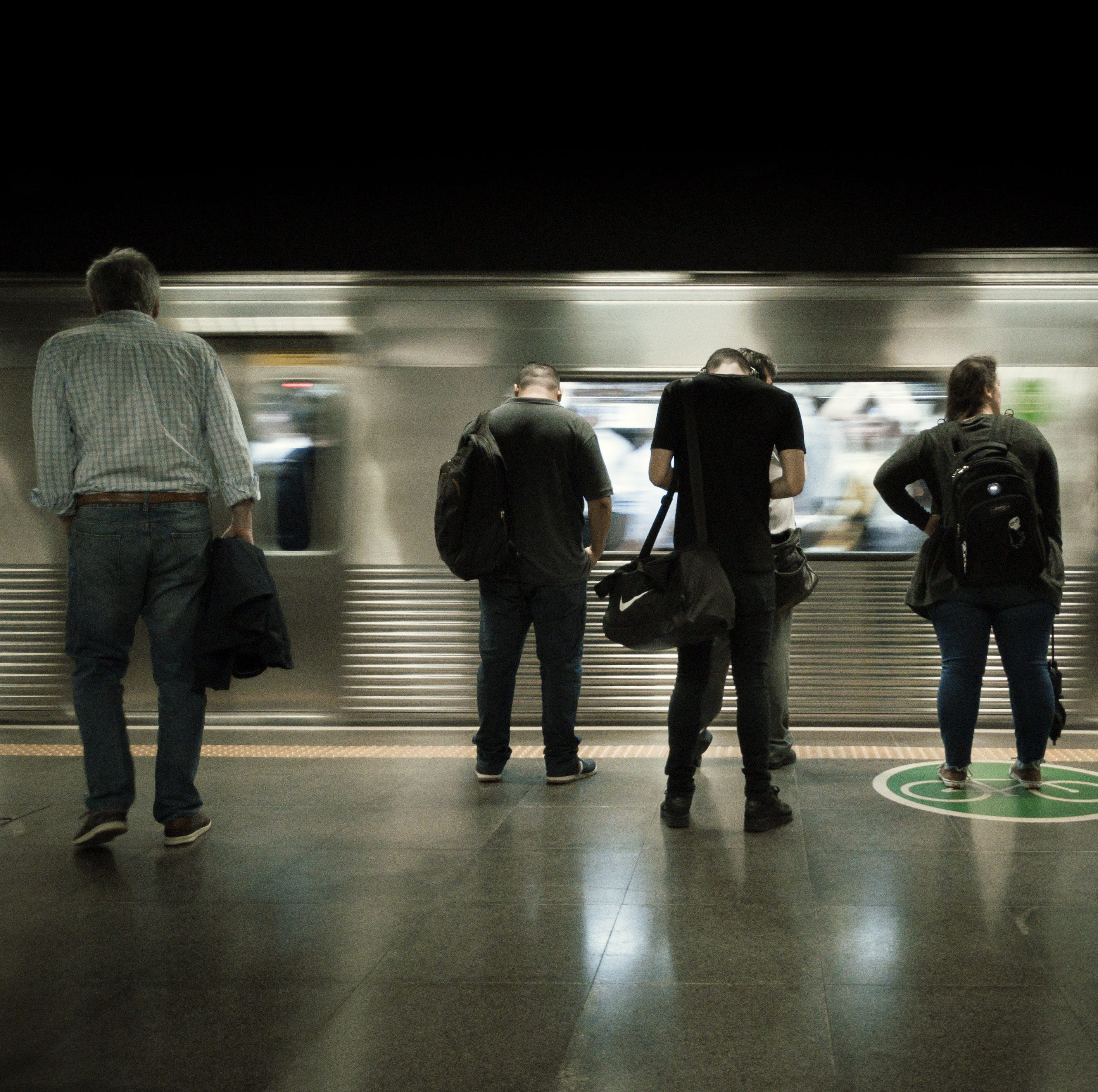 women, real people, metro, sleeve, architecture, vehicle, rear view, indoors, subway station, transportation, 2K, asphalt, travel, pedestrian, human, full length, HD Wallpaper