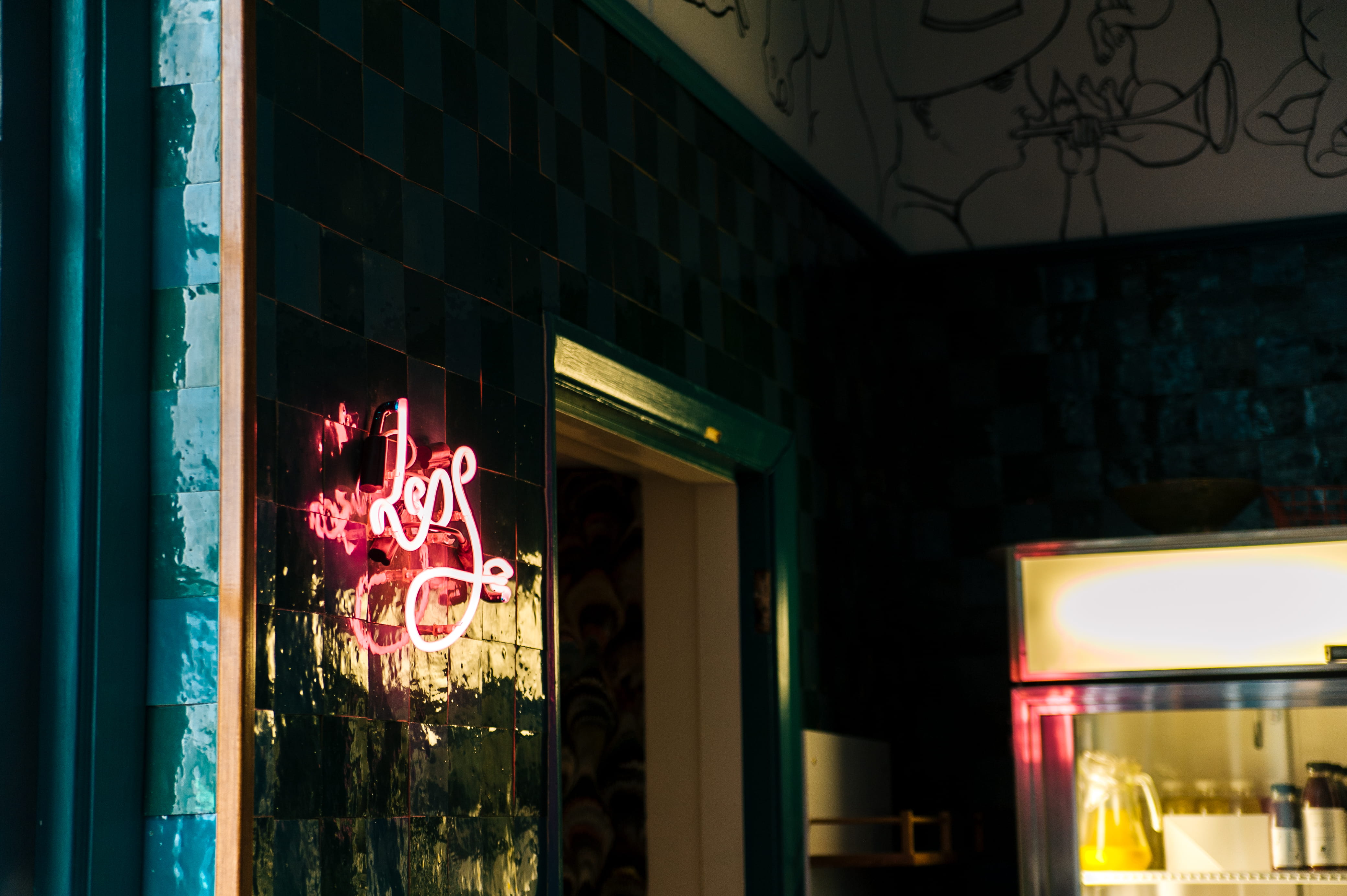 board, lights, mounted, lighting equipment, night, 4K, signage, outdoors, built structure, neon, plant, sign, modern, evening, illuminated, text, neon lights, HD Wallpaper