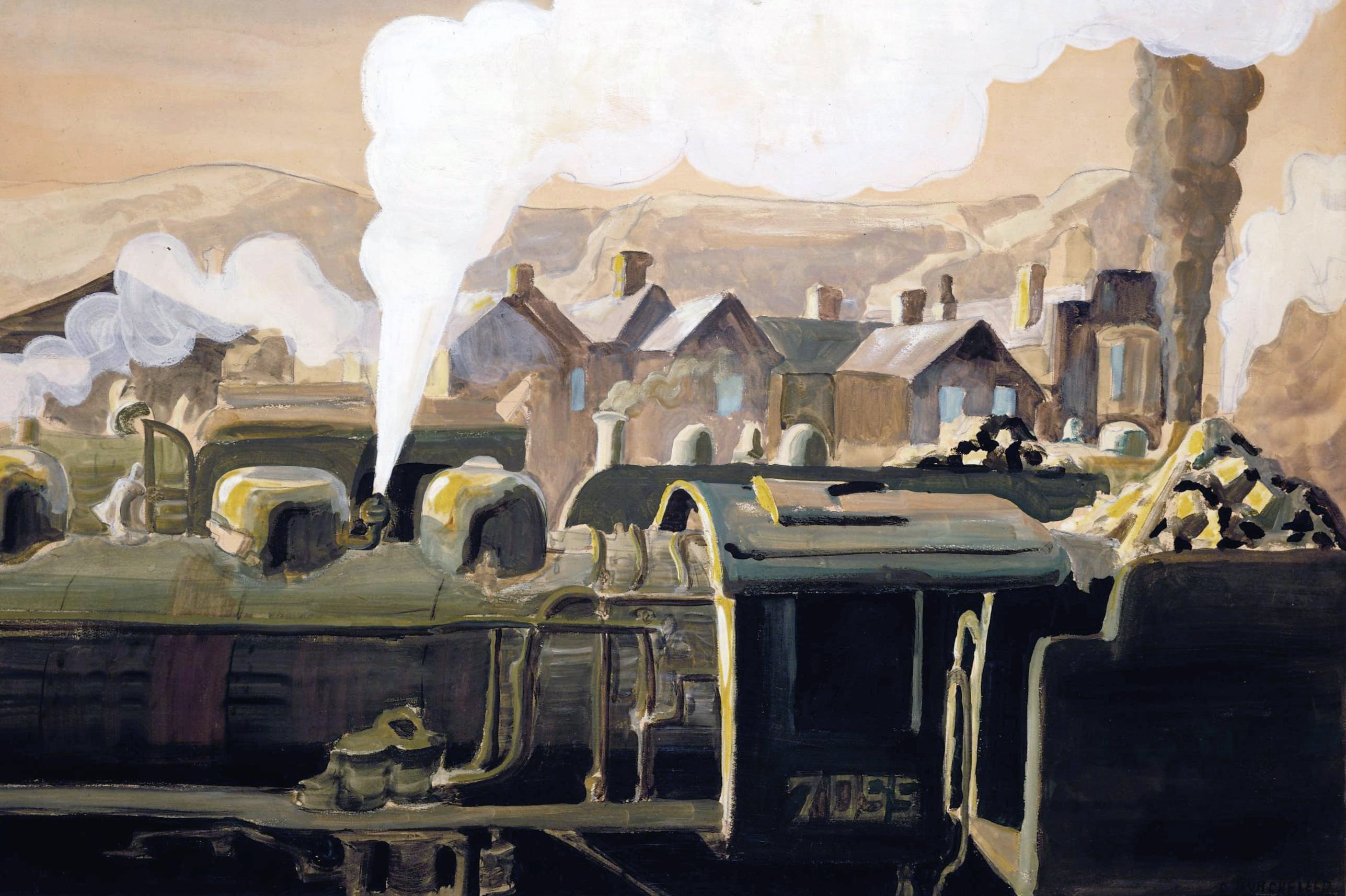 1921, Charles Ephraim Burchfield, Safety Valve, 2K, HD Wallpaper