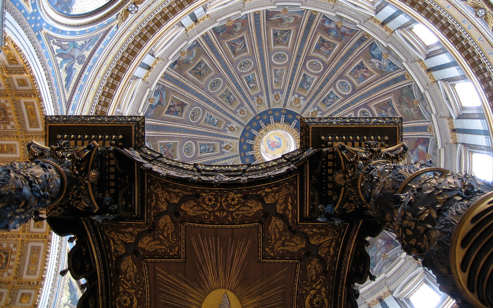 s, insideviewofstpetersbasilicarome, art, madepost, religious, day, 720P, asking, hd, architecture, HD Wallpaper