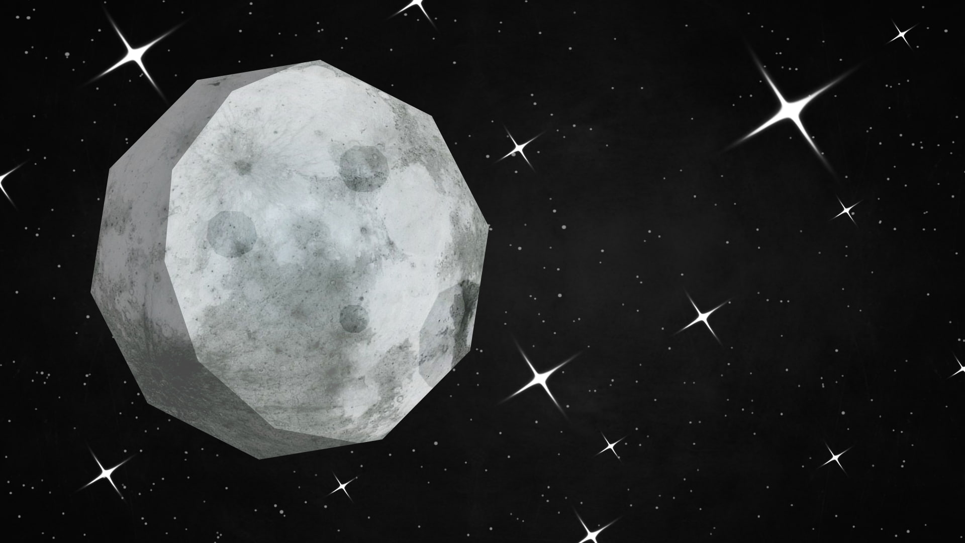 1080P, eyes, space, space art, geometry, Moon, simple, stars, HD Wallpaper