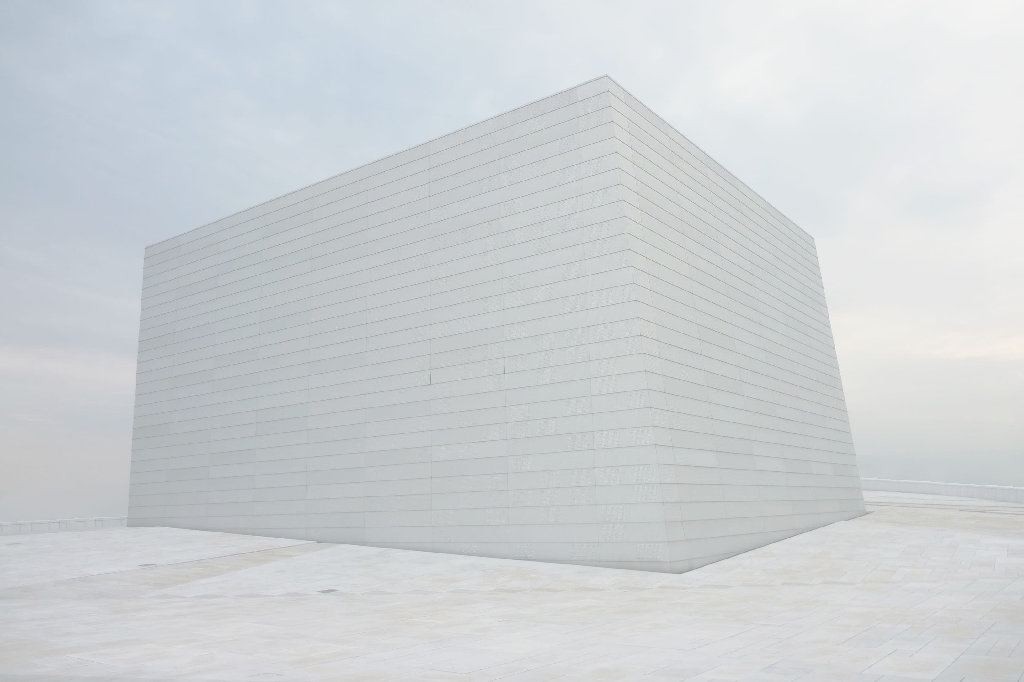 built structure, tall - high, white, brick, cloud - sky, cube, pattern, structure, outdoors, sunlight, block, box, building exterior, day, tile, field, HD Wallpaper
