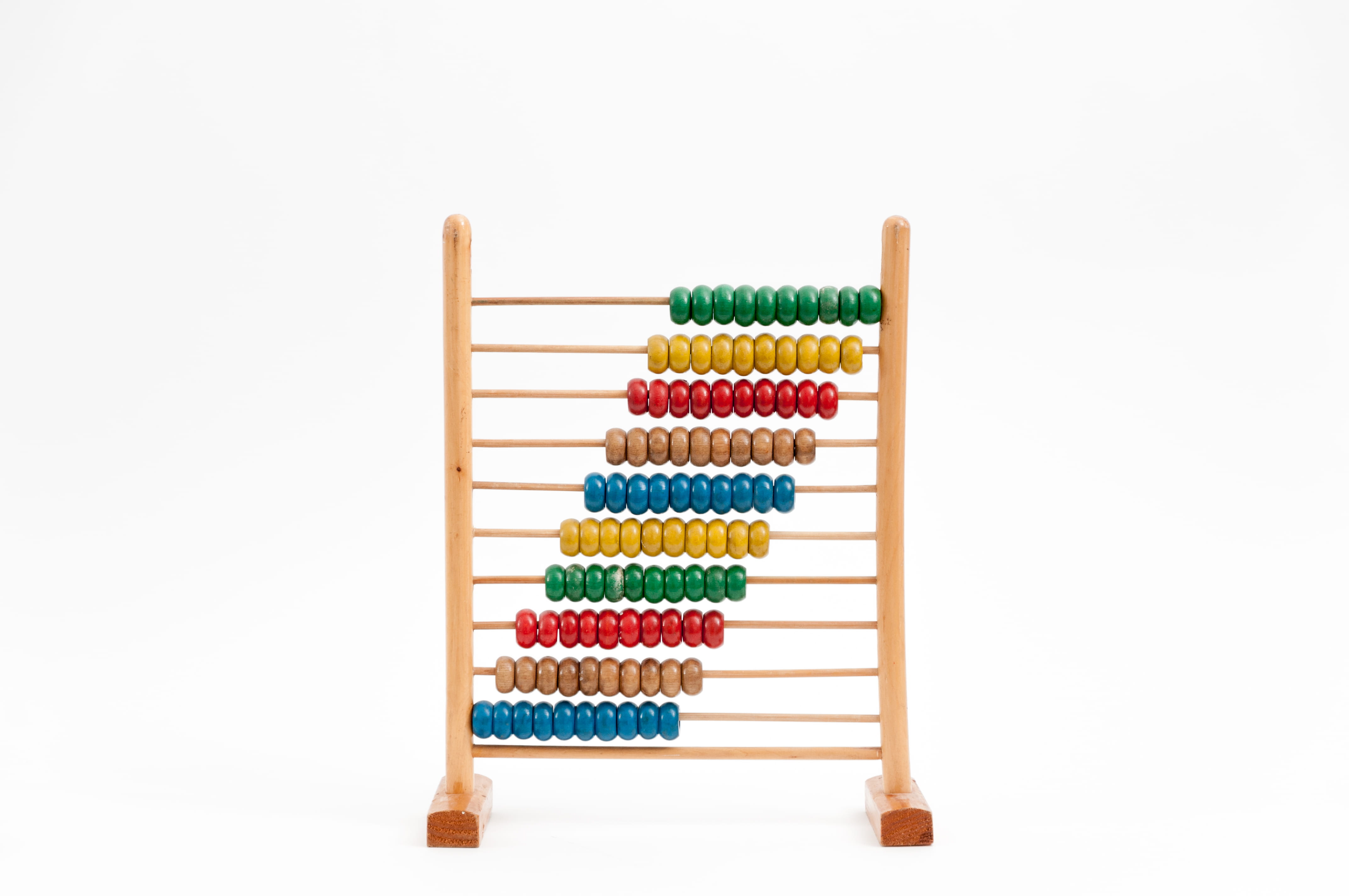 4K, studio shot, copy space, multicolored, multi colored, indoors, plus sign, abacus, mathematics, wood - material, childhood, people, in a row, pencil, HD Wallpaper