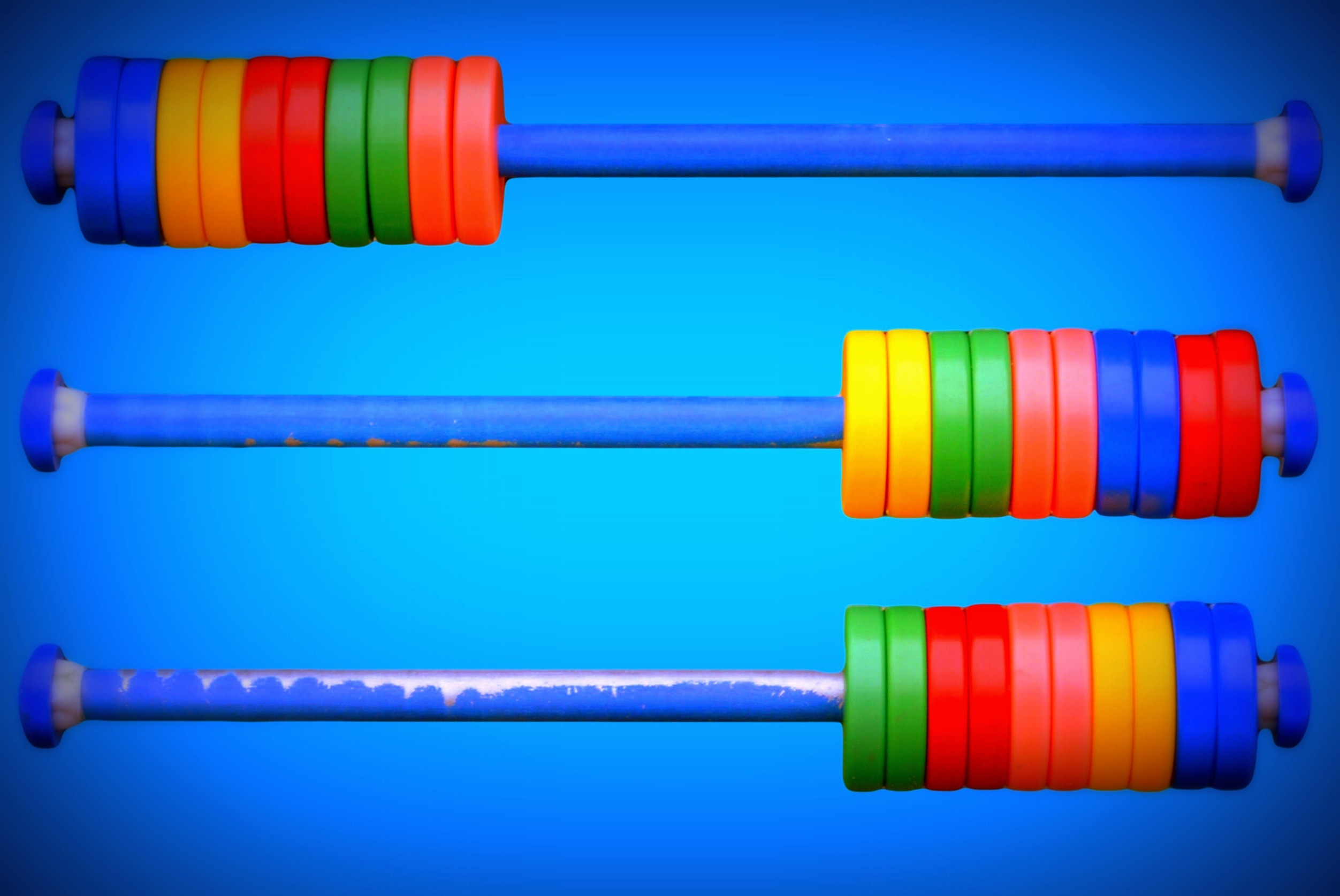 blue background, multi colored, abacus, vibrant color, 1080P, order, group of objects, creativity, large group of objects, plastic, metal, no people, indoors, HD Wallpaper
