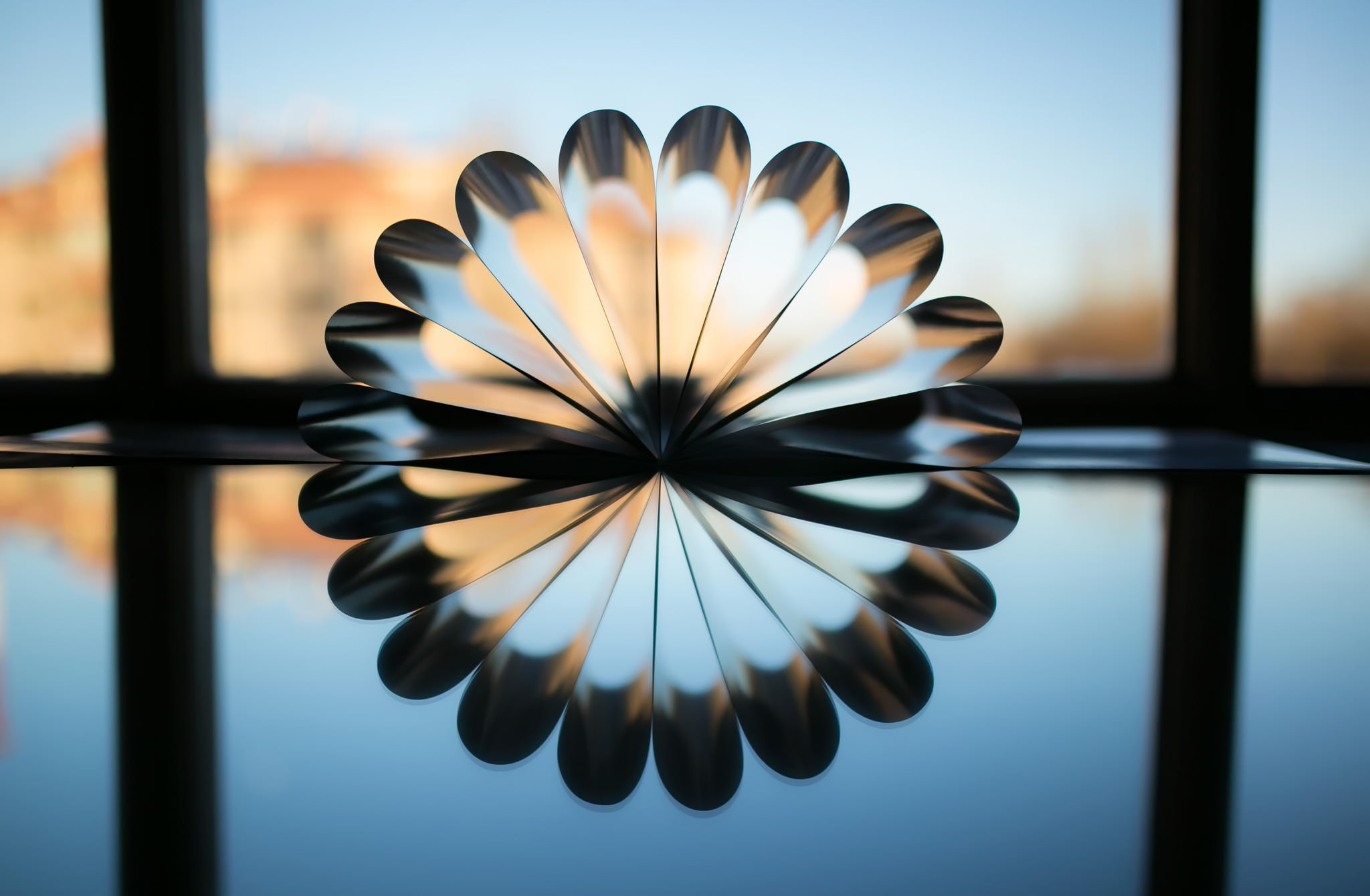 1080P, line, circumference, Reflection, fan, HD Wallpaper