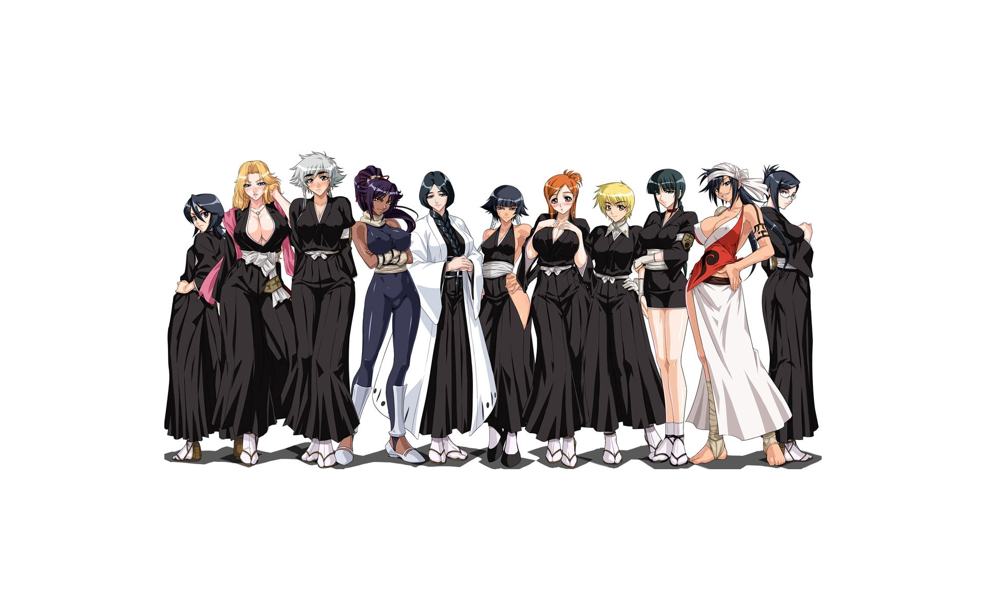 traditional Clothing, males, coworker, characters, uniform, isolated, cut out, studio shot, people, young Adult, copy space, student, togetherness, fashion, HD Wallpaper