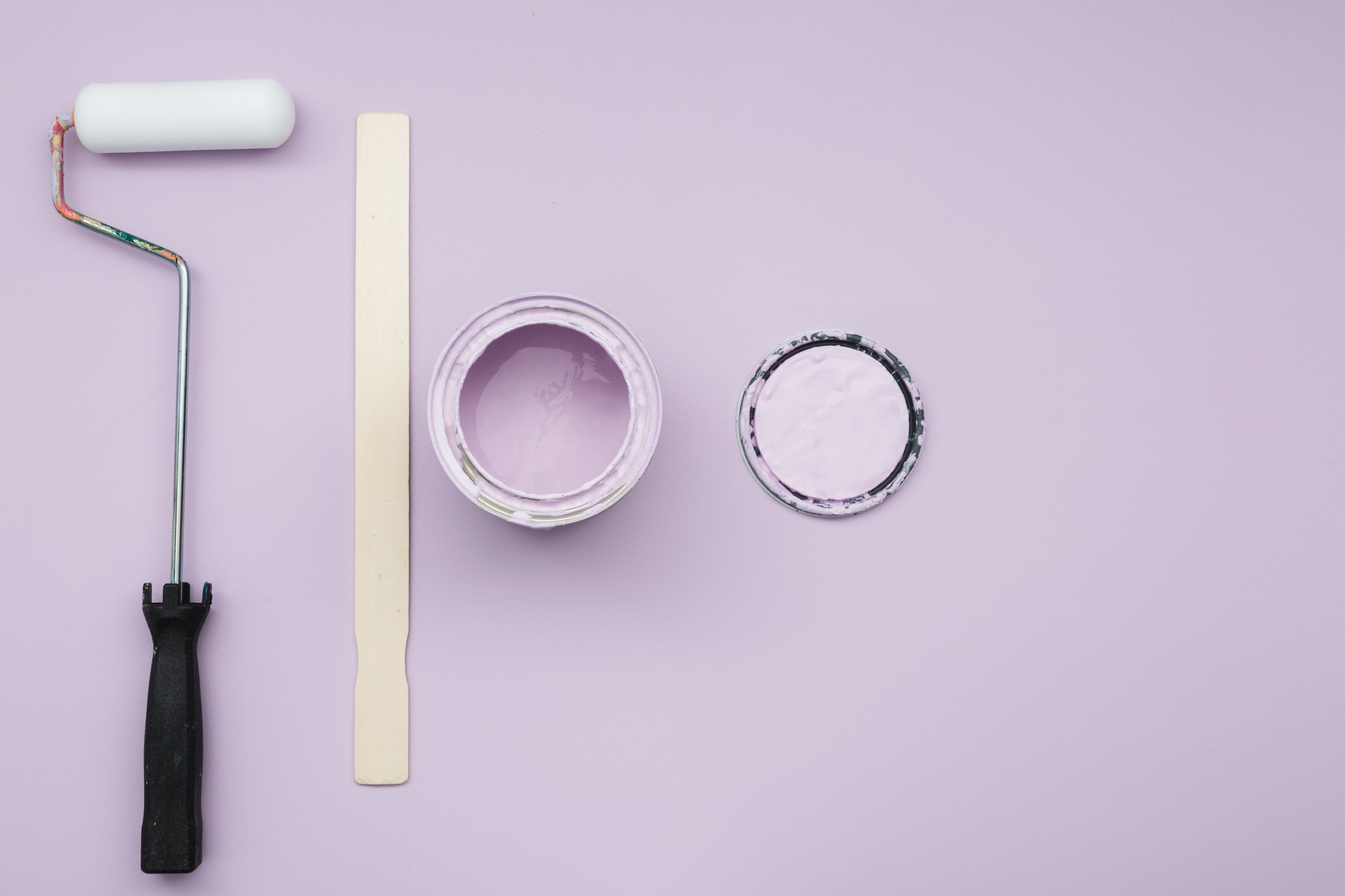 pink background, white background, Purple, Graphic Designer, paper, copy space, creativity, 4K, studio shot, group of objects, simplicity, Flatlay, arrangement, HD Wallpaper